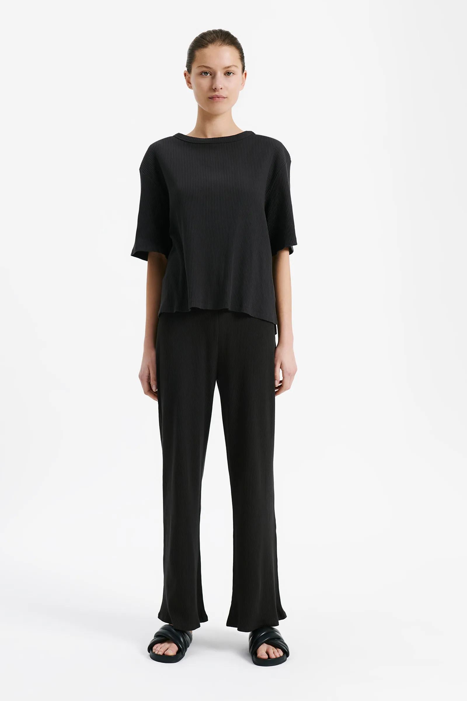 LOUNGE RIBBED TEE sold by Nude Lucy product image thumbnail 5