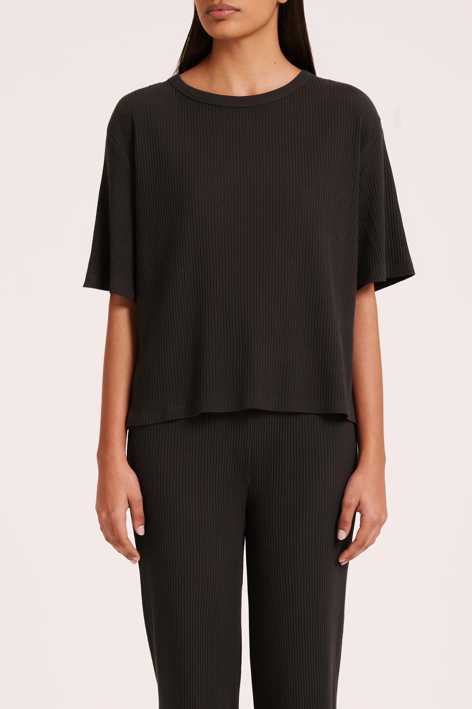 LOUNGE RIBBED TEE sold by Nude Lucy product image thumbnail 3