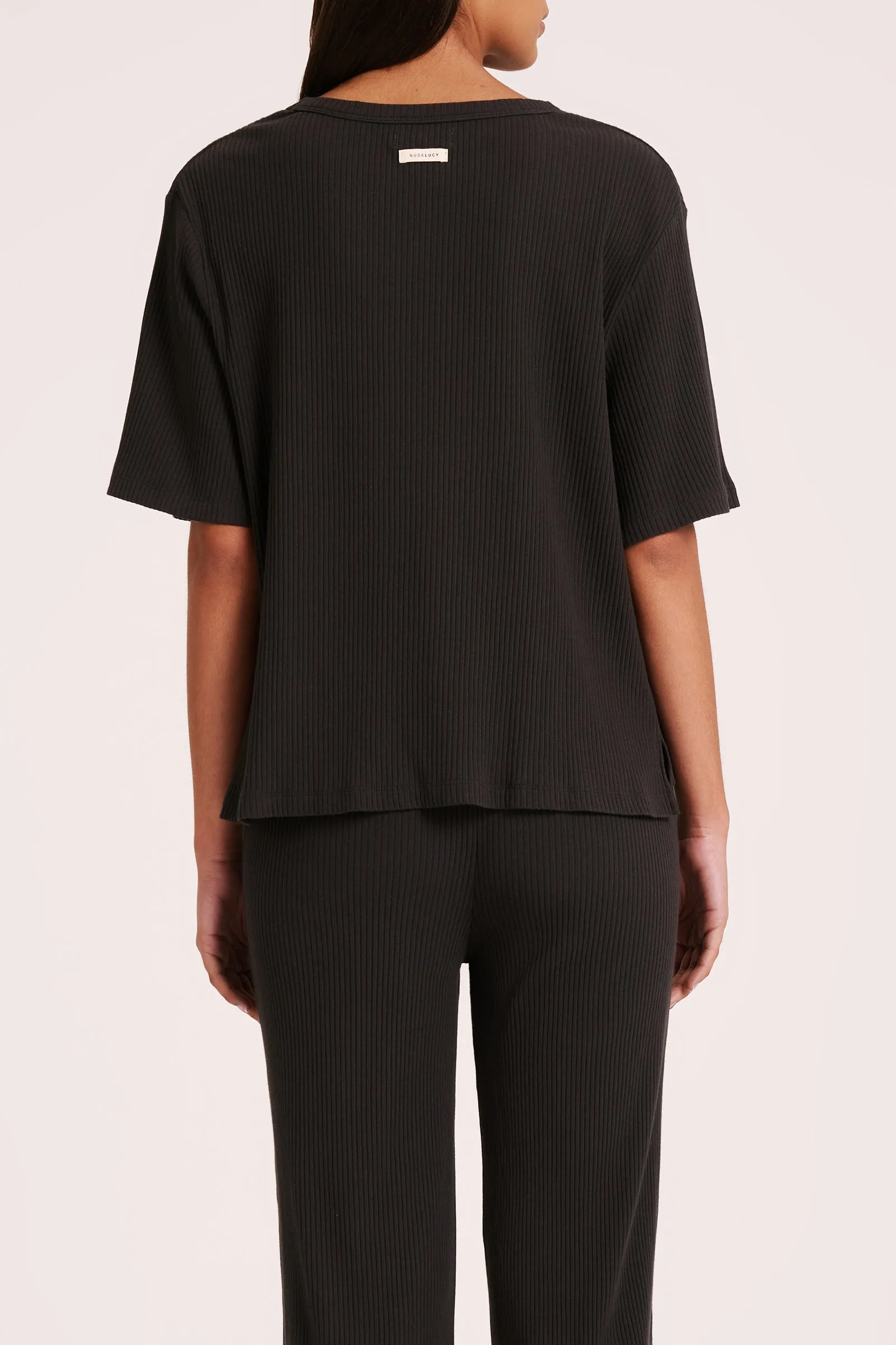 LOUNGE RIBBED TEE sold by Nude Lucy product image thumbnail 2