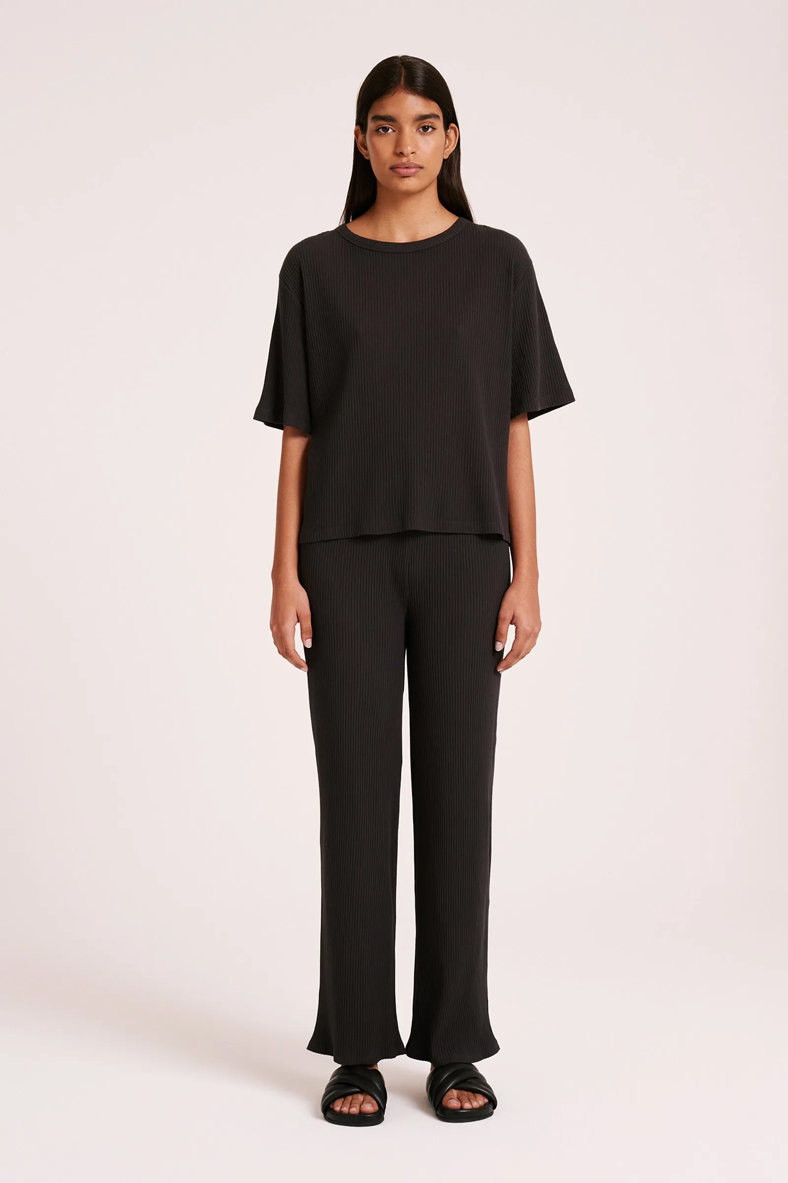 LOUNGE RIBBED TEE sold by Nude Lucy