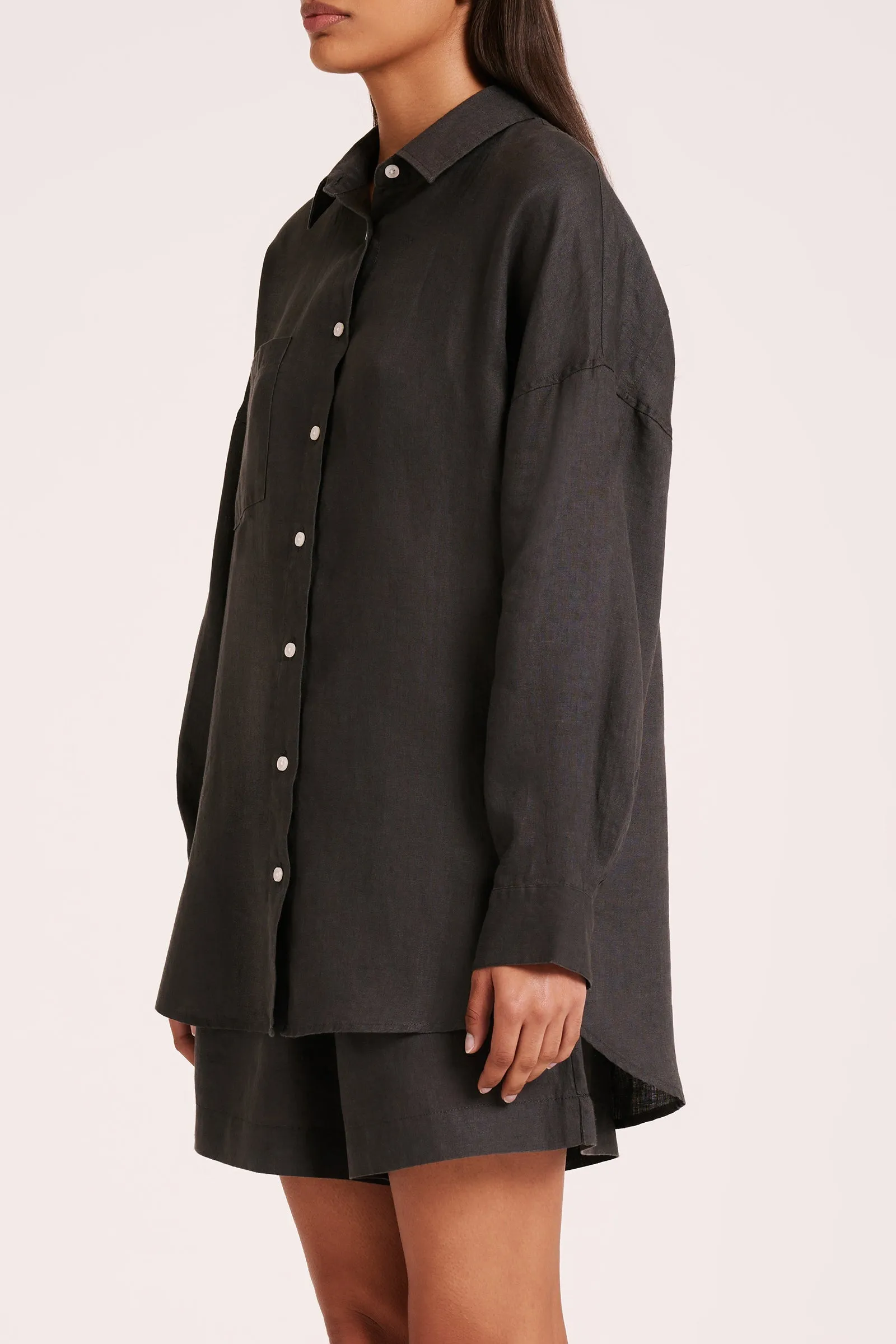 LOUNGE HERITAGE LINEN SHIRT sold by Nude Lucy product image thumbnail 3