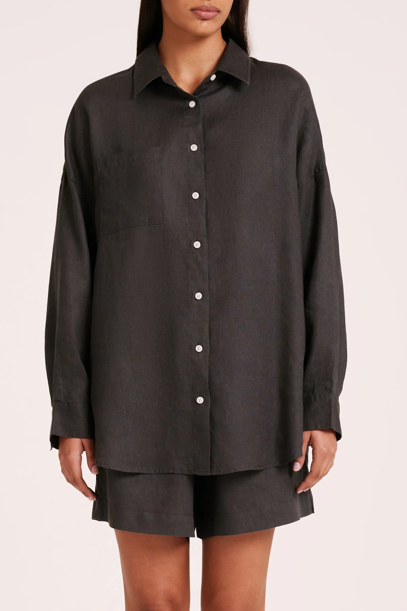 LOUNGE HERITAGE LINEN SHIRT sold by Nude Lucy product image thumbnail 2