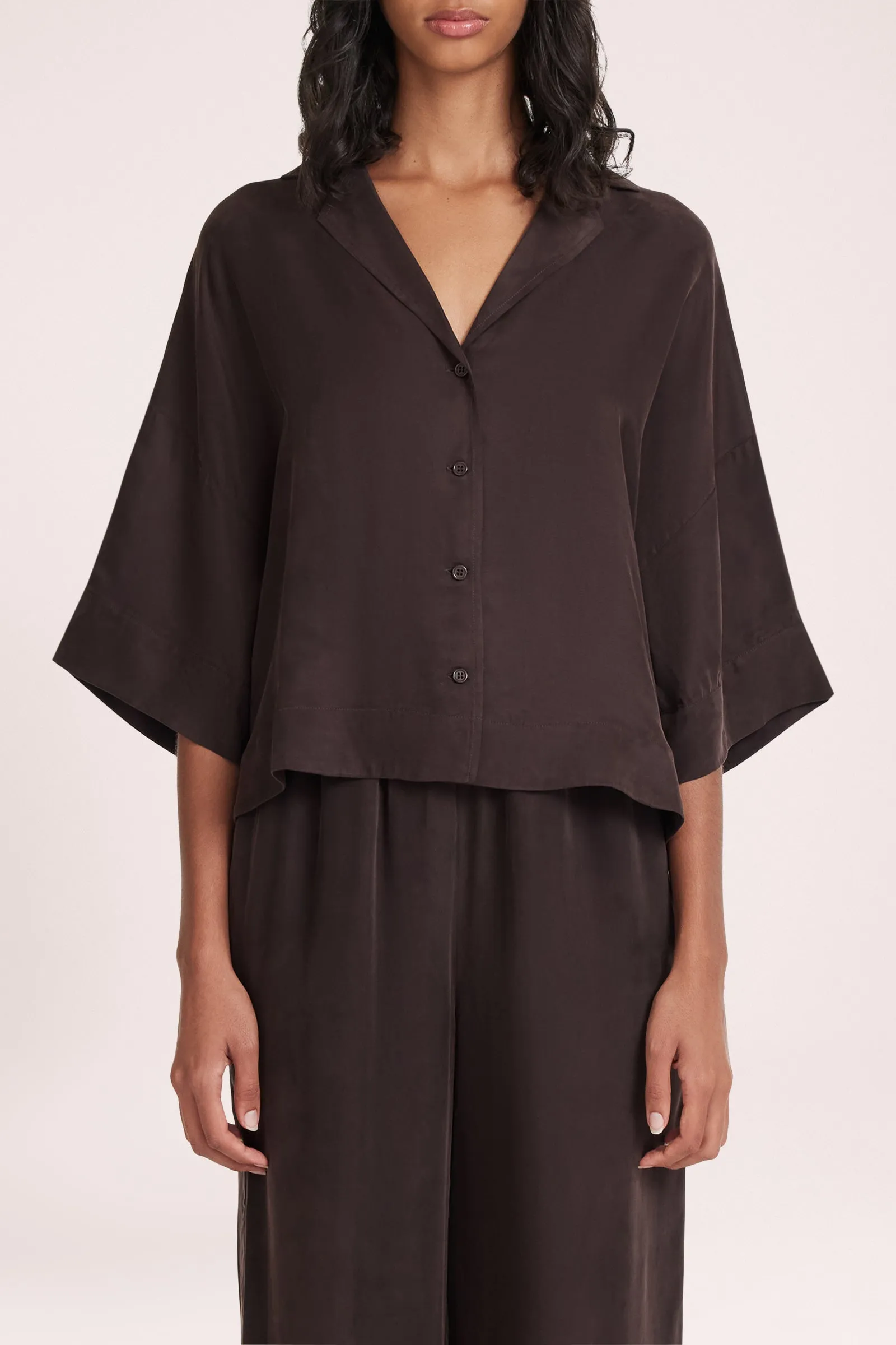 RIKA CUPRO SHIRT sold by Nude Lucy product image thumbnail 2