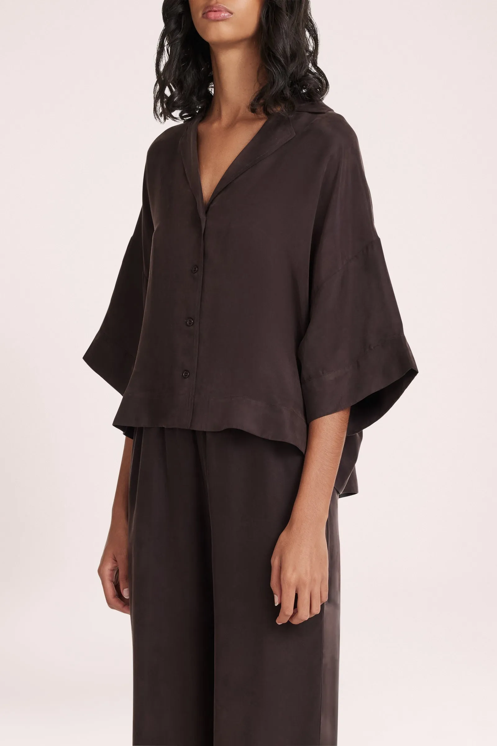 RIKA CUPRO SHIRT sold by Nude Lucy product image thumbnail 3