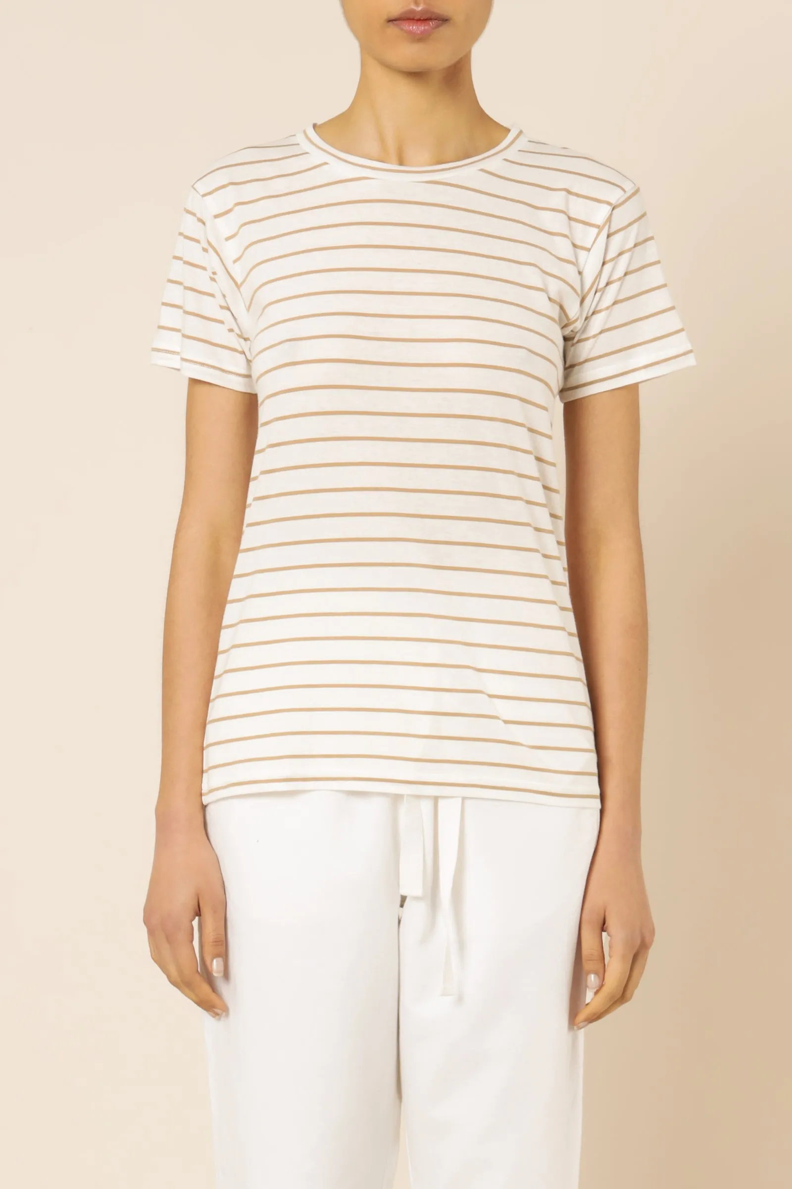 HARPER ORGANIC CREW NECK TEE sold by Nude Lucy product image thumbnail 2