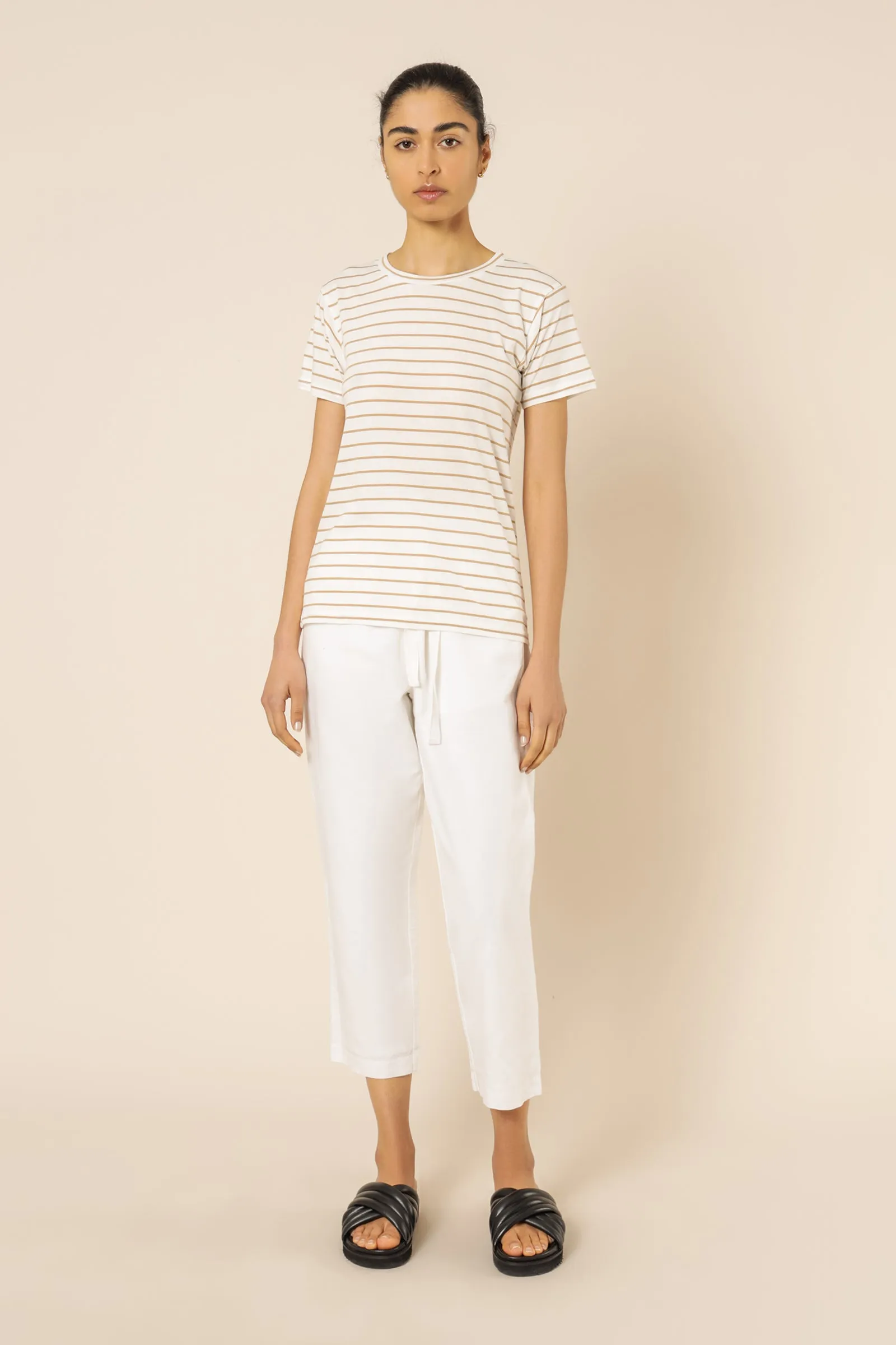 HARPER ORGANIC CREW NECK TEE sold by Nude Lucy