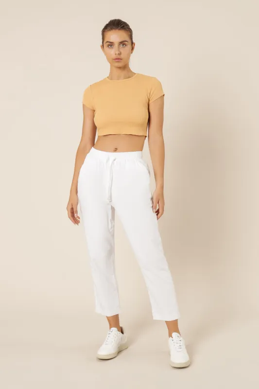 CAMERON BASIC WAFFLE TEE sold by Nude Lucy