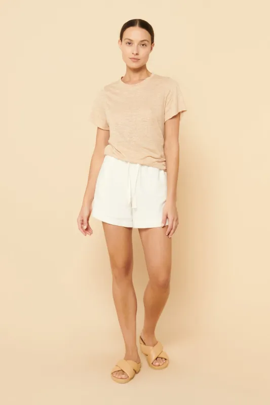 CLARA LINEN TEE sold by Nude Lucy