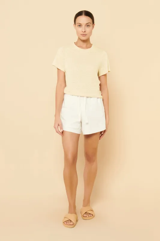 CLARA LINEN TEE sold by Nude Lucy