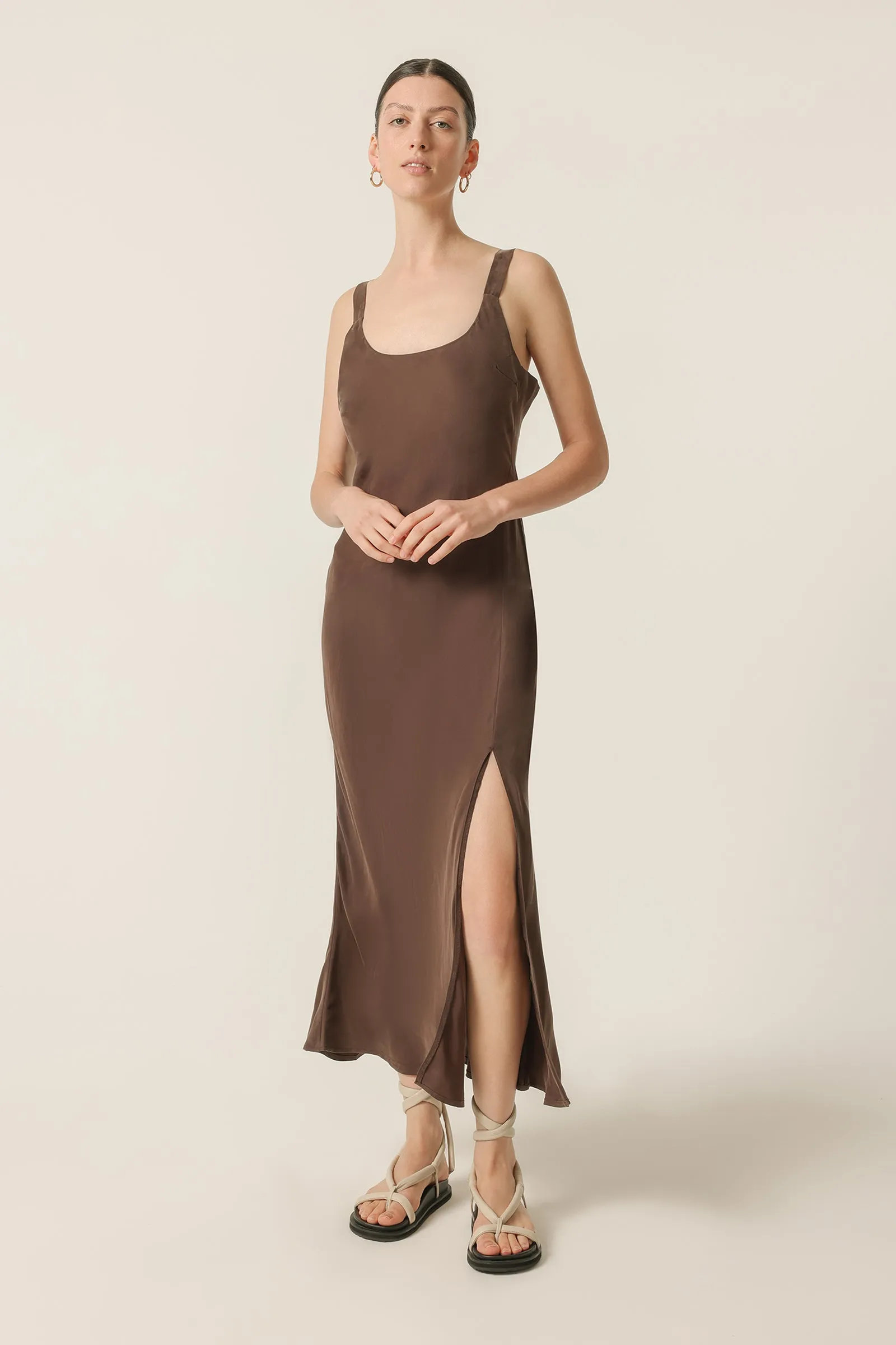 HARLOW CUPRO SLIP DRESS sold by Nude Lucy product image thumbnail 3