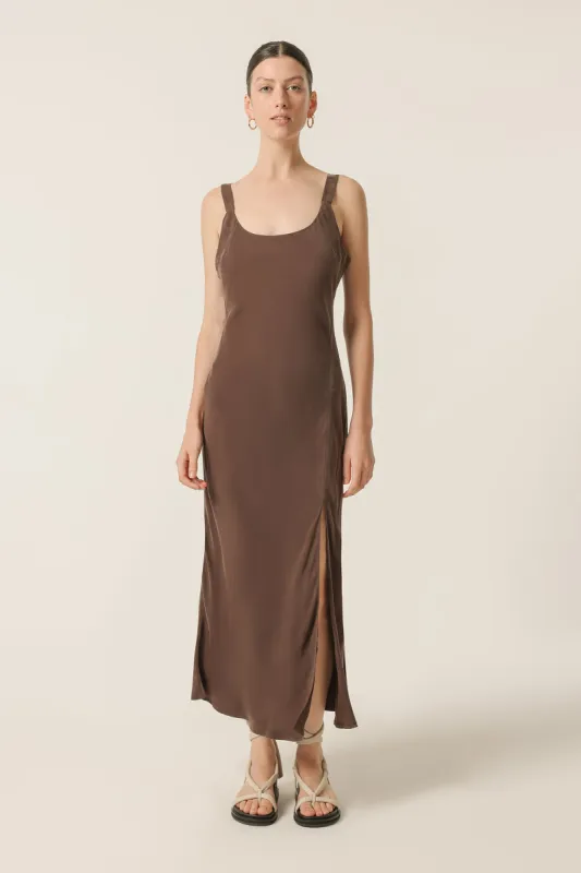 HARLOW CUPRO SLIP DRESS sold by Nude Lucy