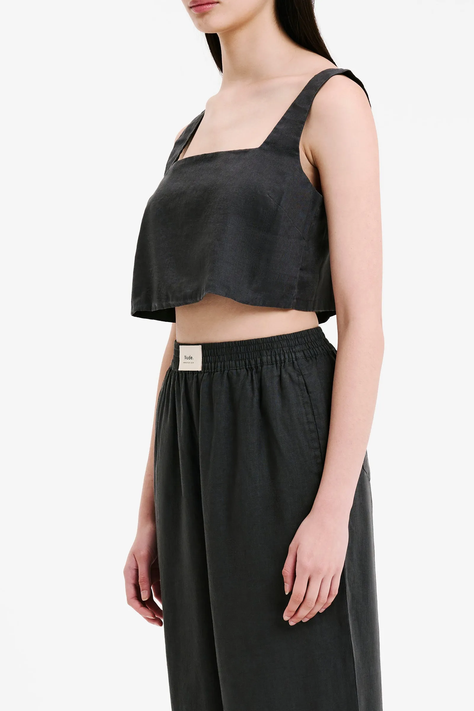 LOUNGE HERITAGE LINEN CAMI sold by Nude Lucy product image thumbnail 3