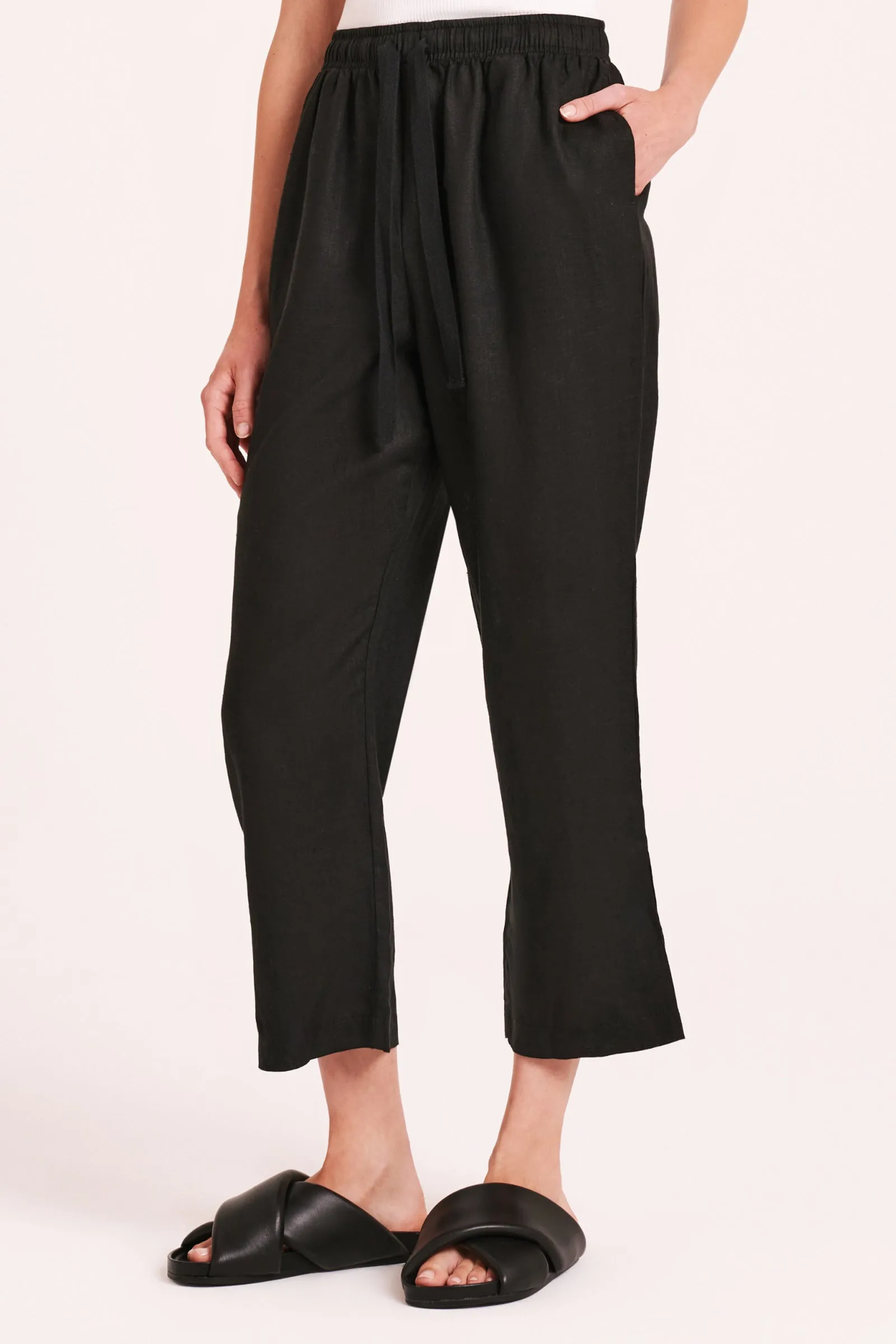 LOUNGE LINEN TRAVEL PANT sold by Nude Lucy product image thumbnail 3