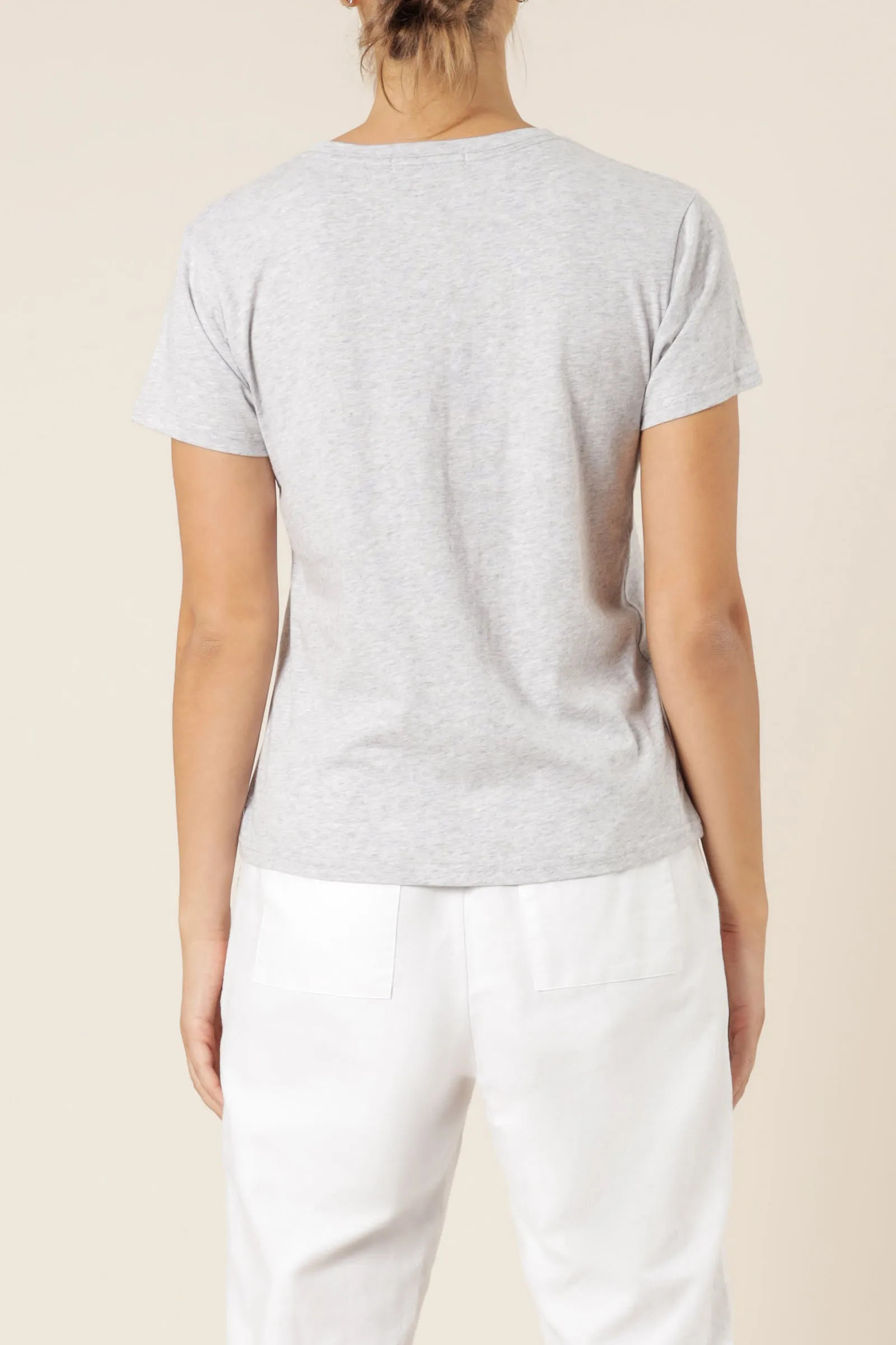 HARPER BASIC CREW NECK TEE sold by Nude Lucy product image thumbnail 4