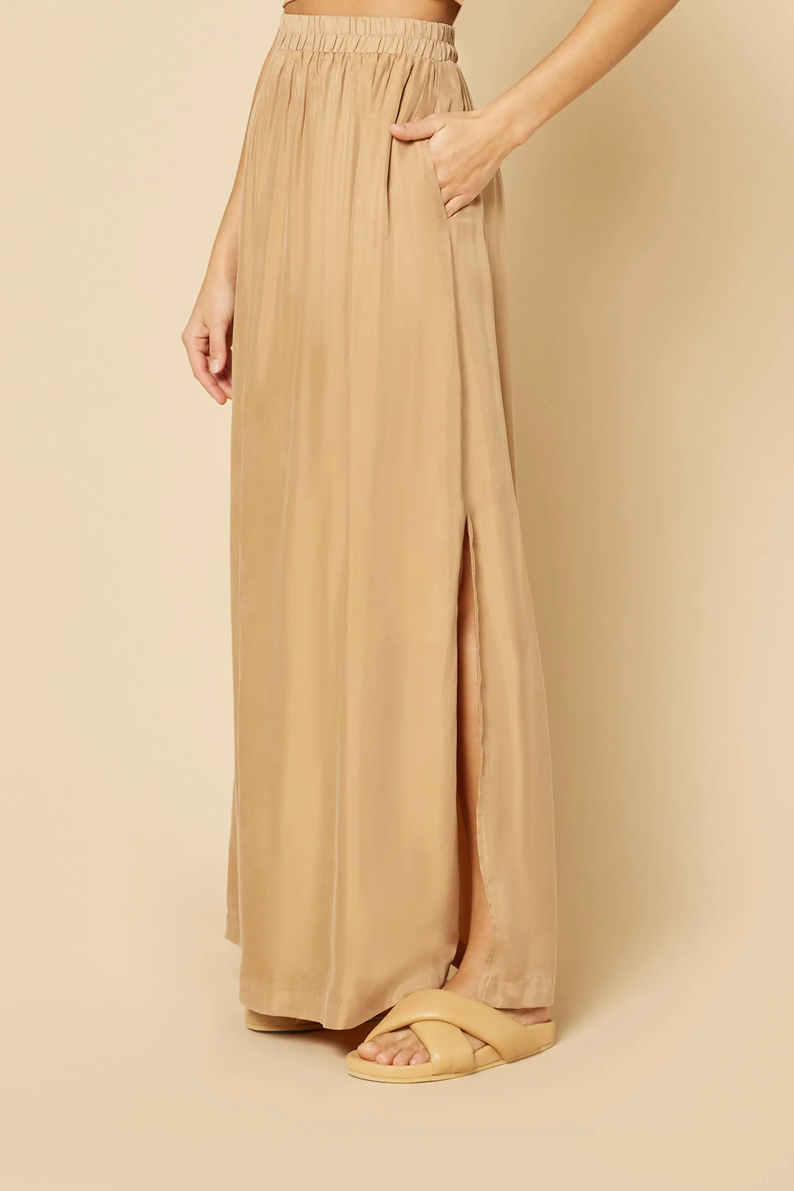 GIA CUPRO MAXI SKIRT sold by Nude Lucy product image thumbnail 3
