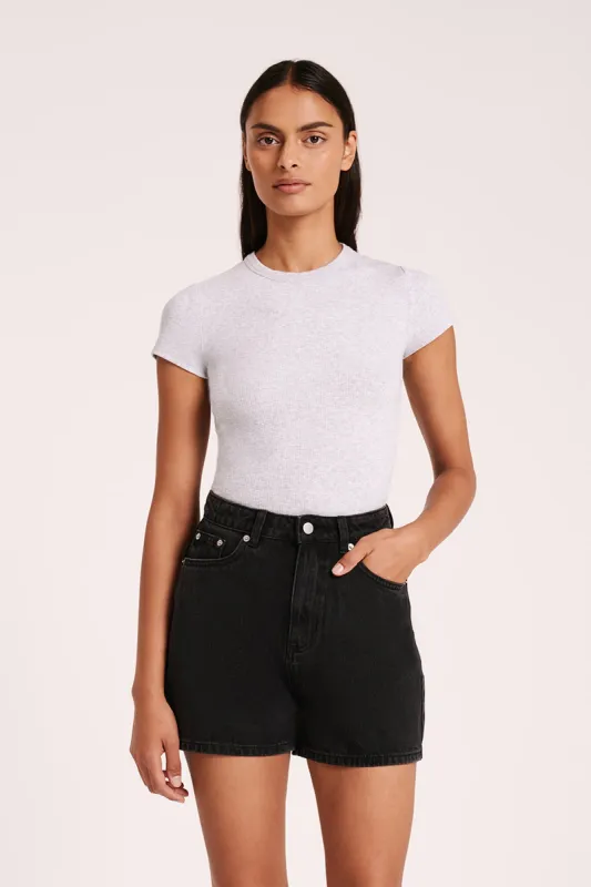 ORGANIC RIB SS TEE sold by Nude Lucy