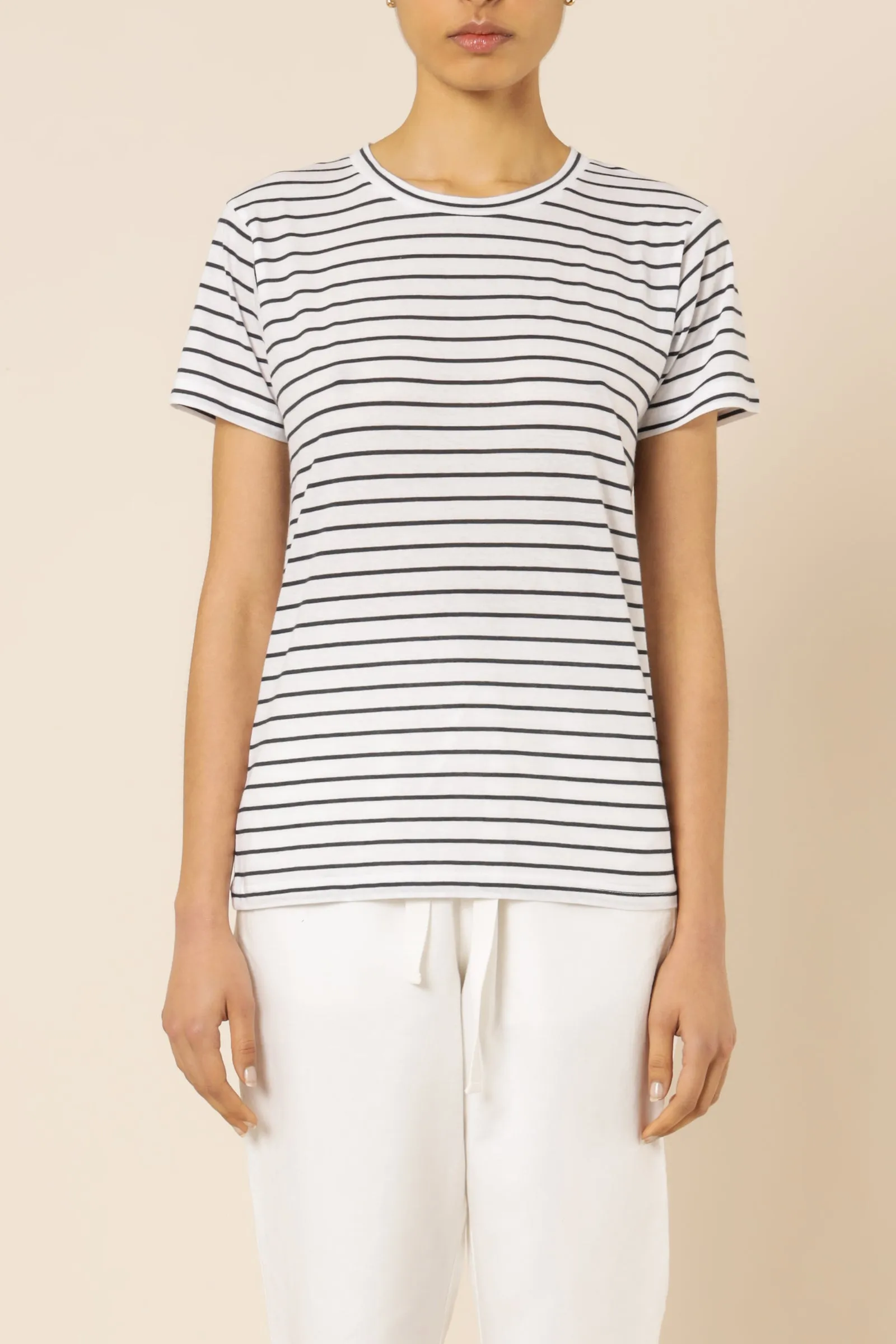 HARPER ORGANIC CREW NECK TEE sold by Nude Lucy product image thumbnail 2