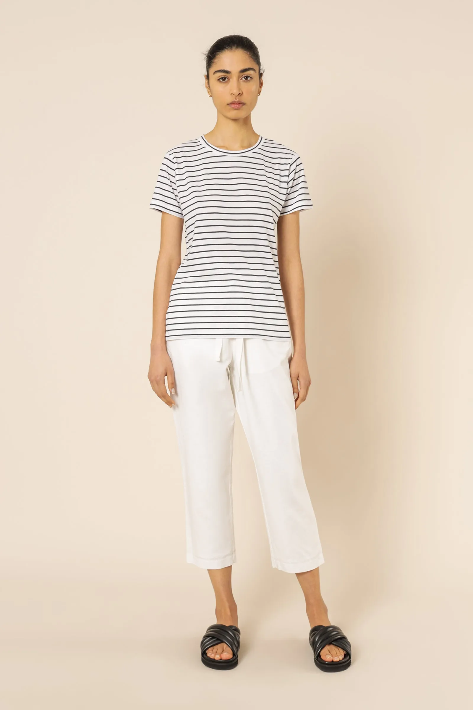 HARPER ORGANIC CREW NECK TEE sold by Nude Lucy