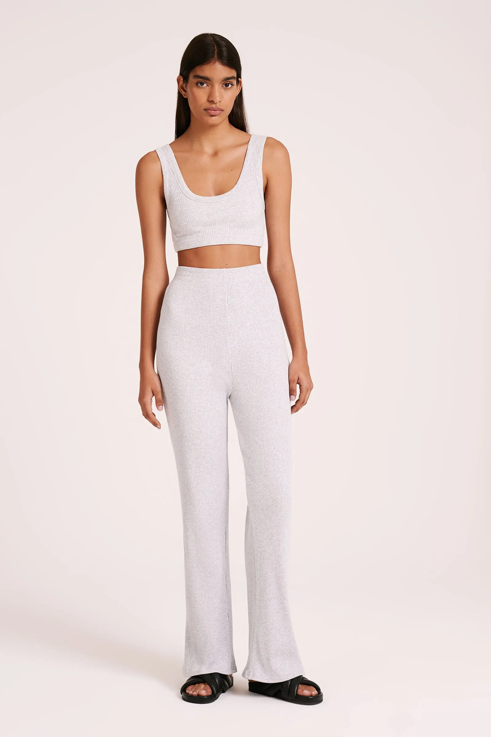 LOUNGE RIBBED CROP sold by Nude Lucy