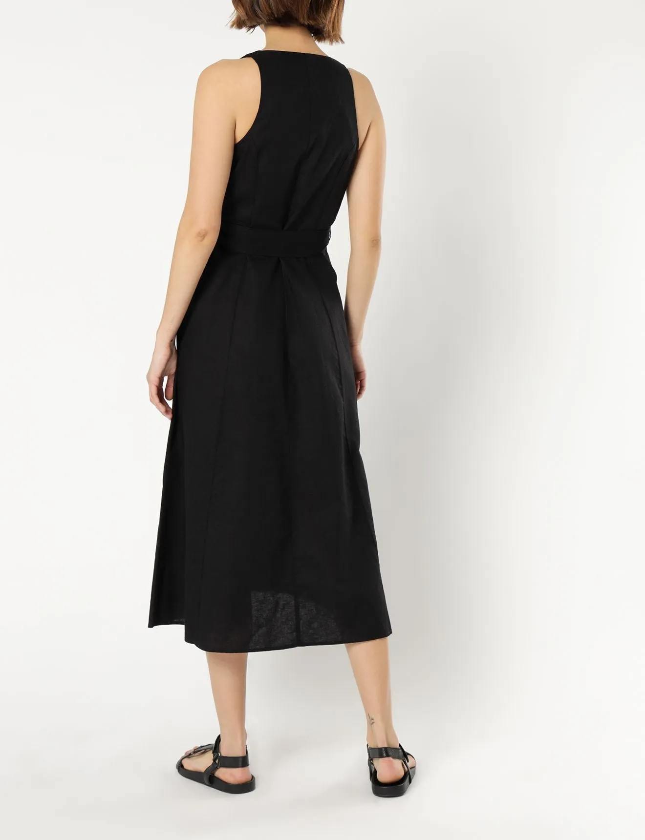 KORA LINEN MIDI DRESS sold by Nude Lucy product image thumbnail 4