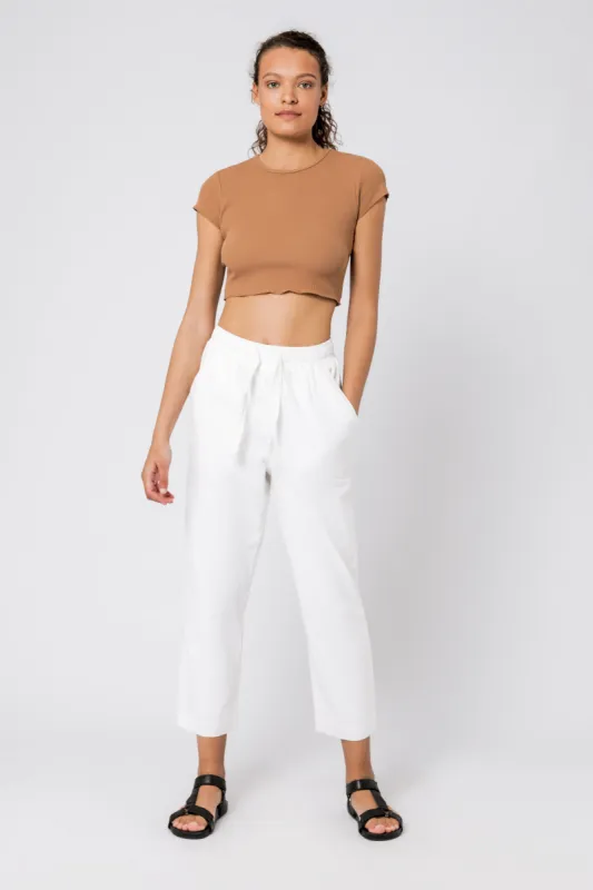 CAMERON BASIC WAFFLE TEE sold by Nude Lucy