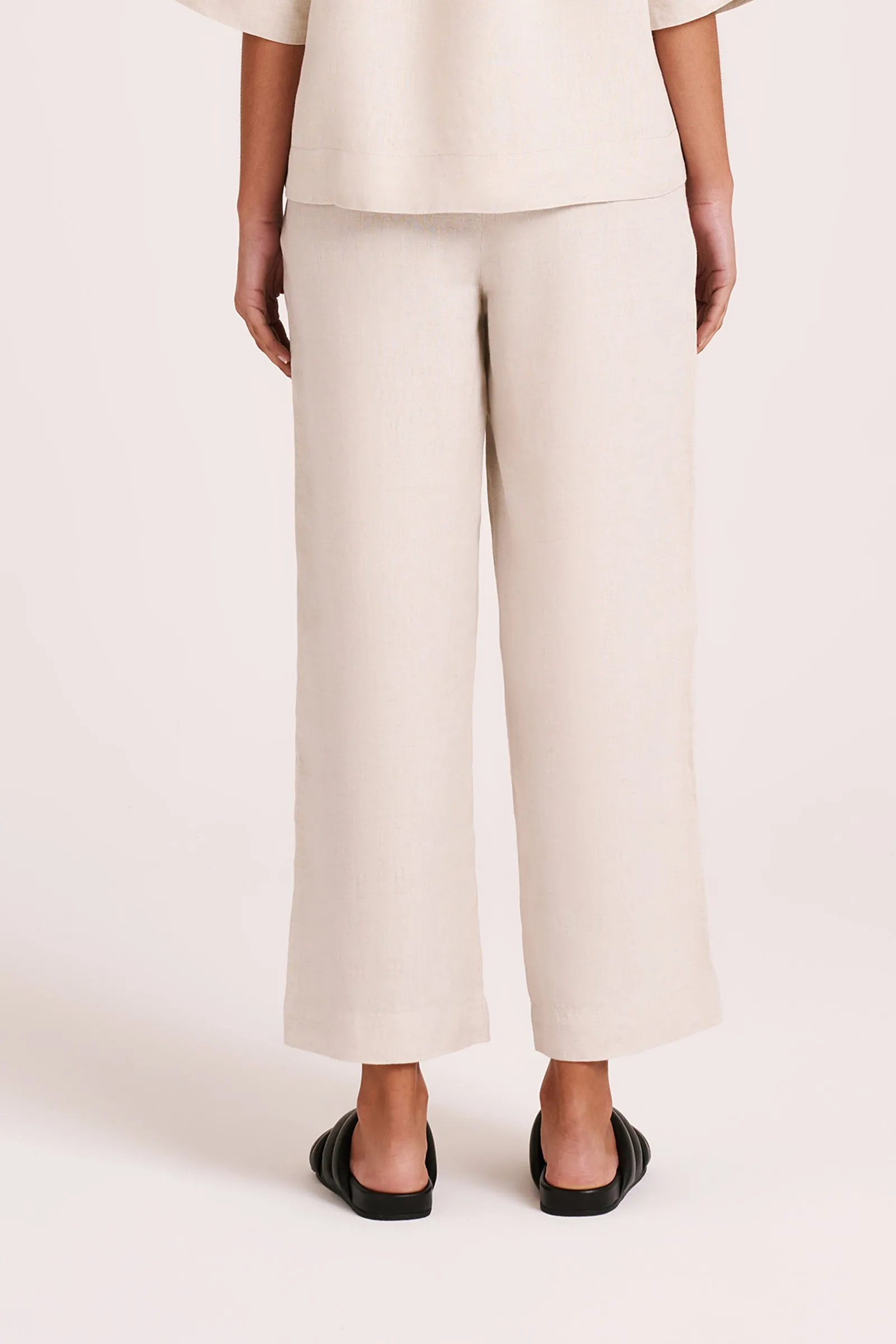 LOUNGE LINEN CROP PANT sold by Nude Lucy product image thumbnail 4