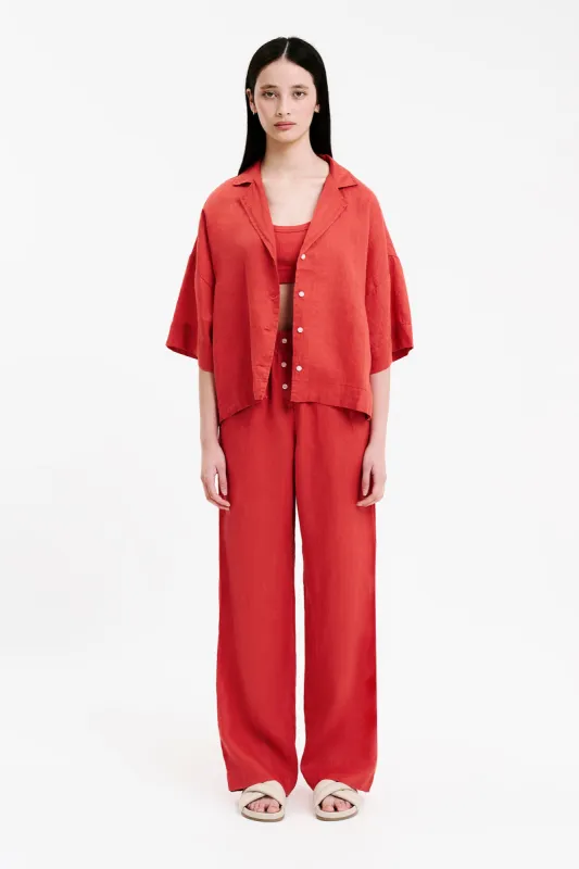 LOUNGE LINEN SHIRT sold by Nude Lucy