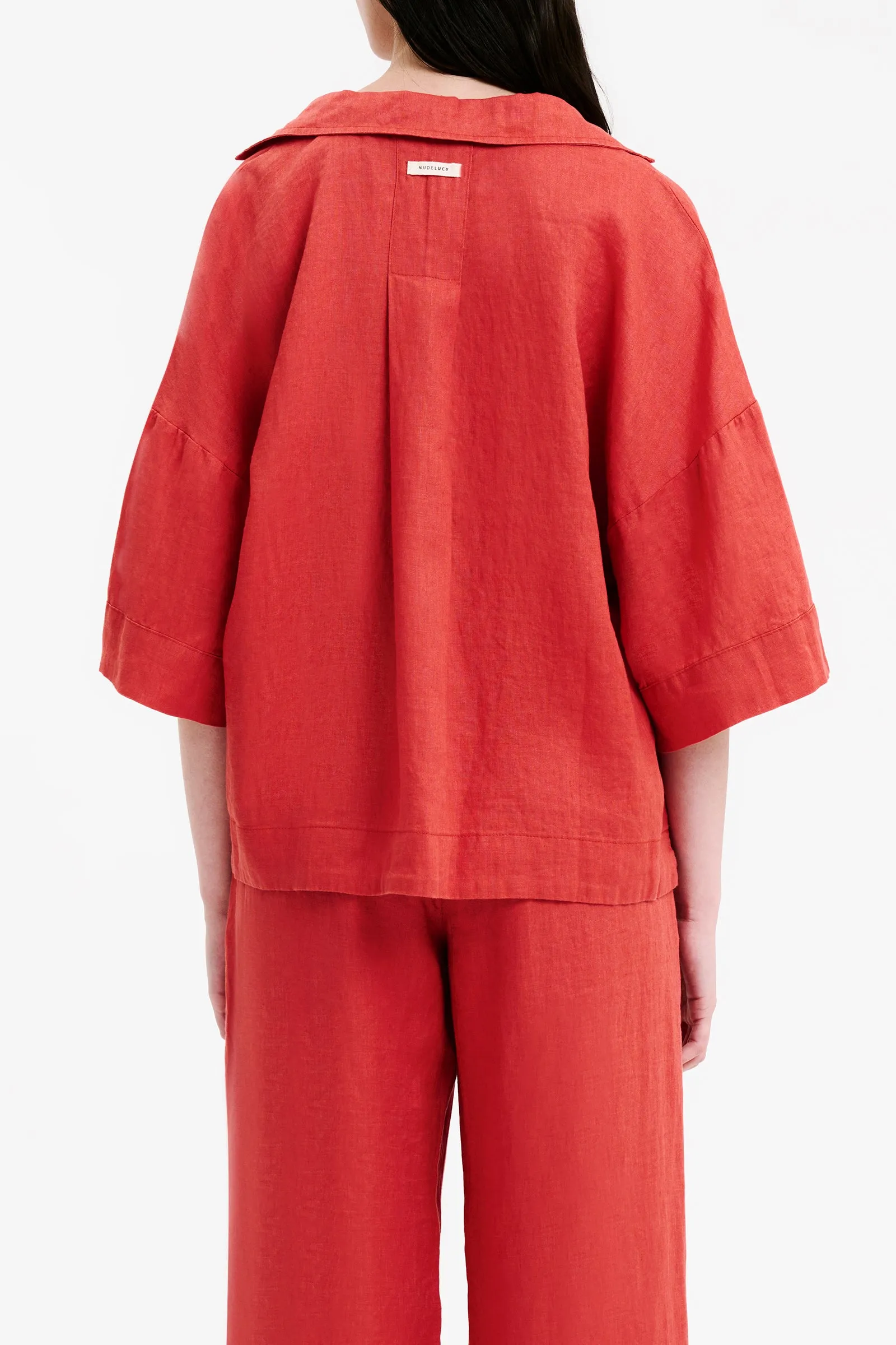 LOUNGE LINEN SHIRT sold by Nude Lucy product image thumbnail 4