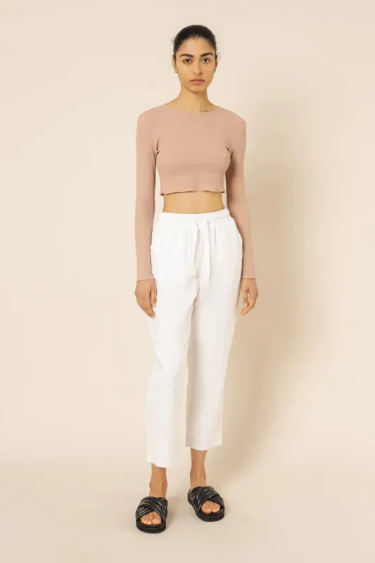 CAMERON WAFFLE LS TEE sold by Nude Lucy