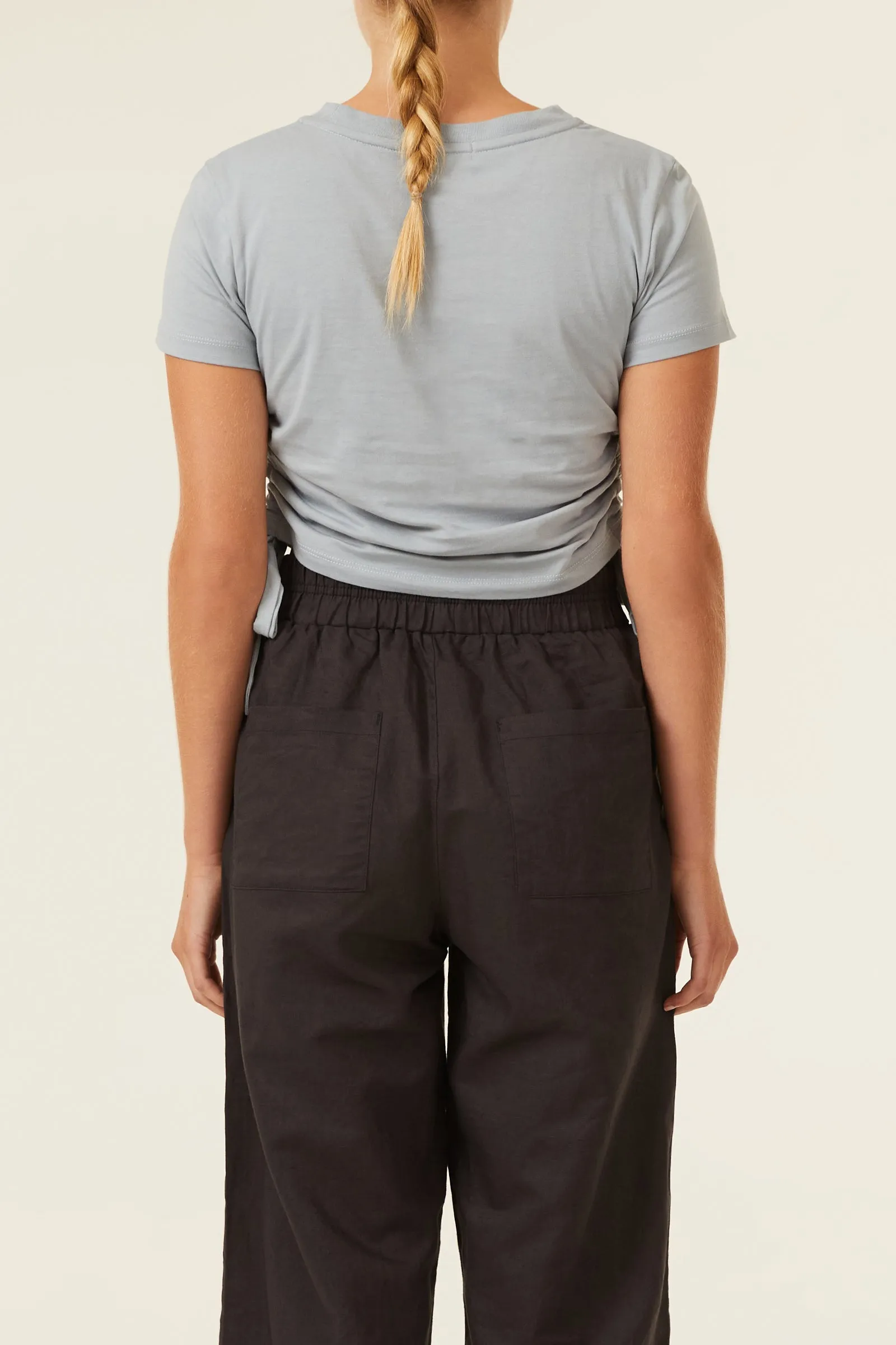 ROWAN ORGANIC DRAWSTRING TEE sold by Nude Lucy product image thumbnail 4