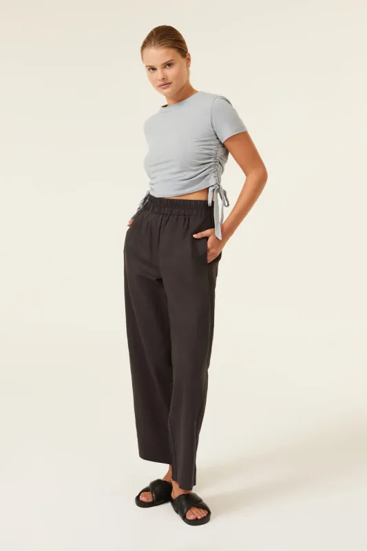 ROWAN ORGANIC DRAWSTRING TEE sold by Nude Lucy