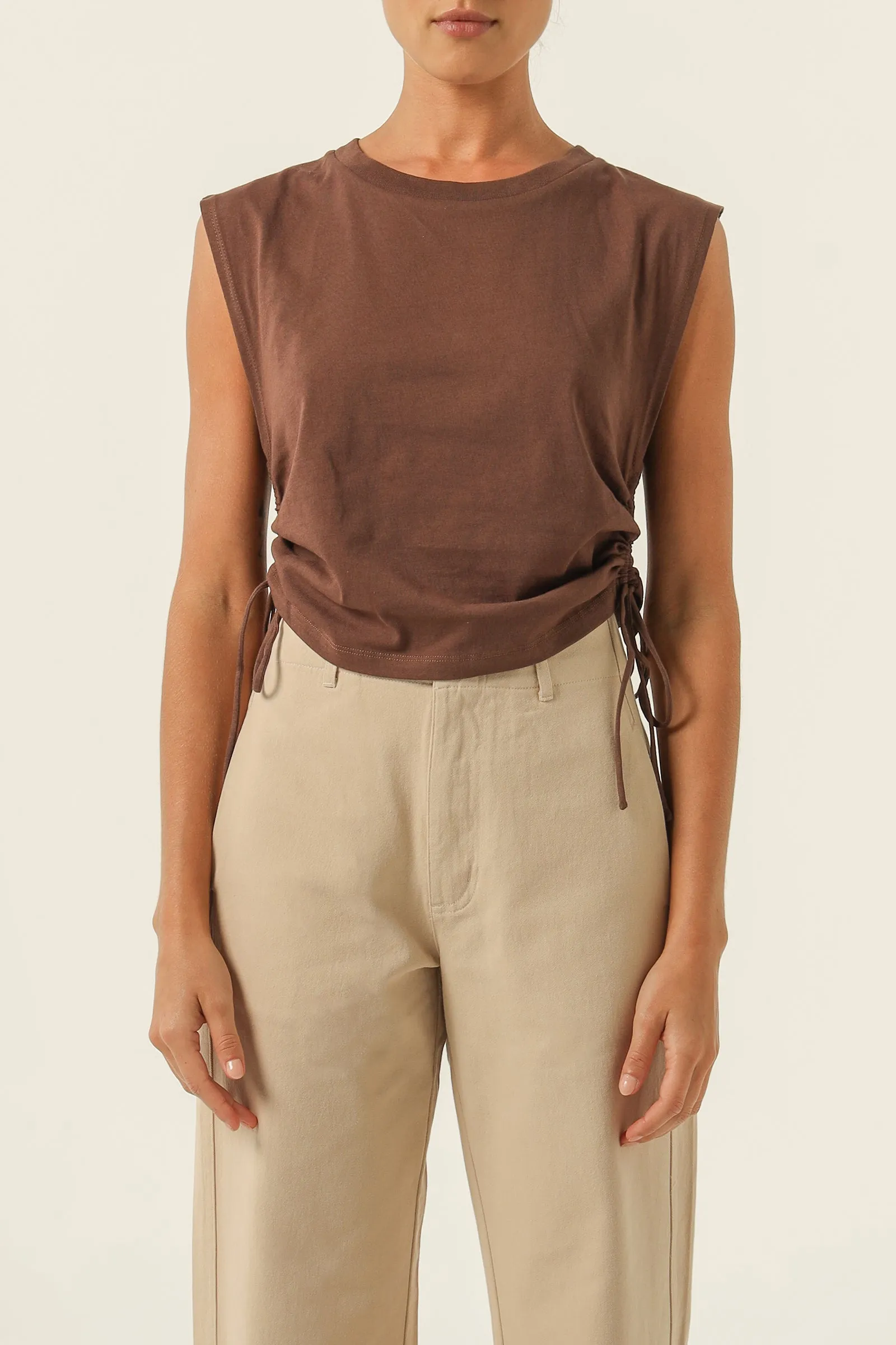 ROWAN ORGANIC DRAWSTRING TANK sold by Nude Lucy product image thumbnail 2
