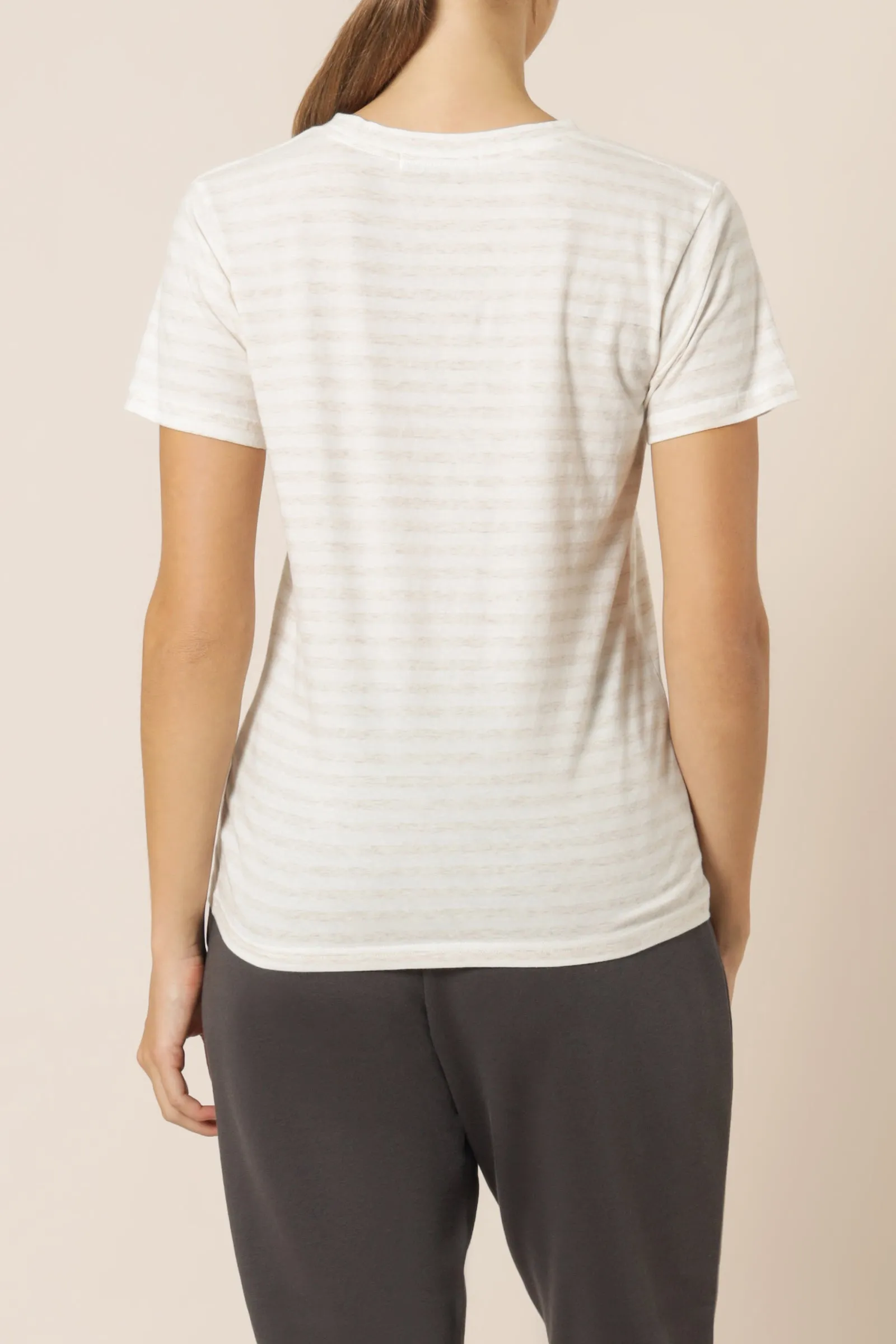 HARPER BASIC CREW NECK TEE sold by Nude Lucy product image thumbnail 4