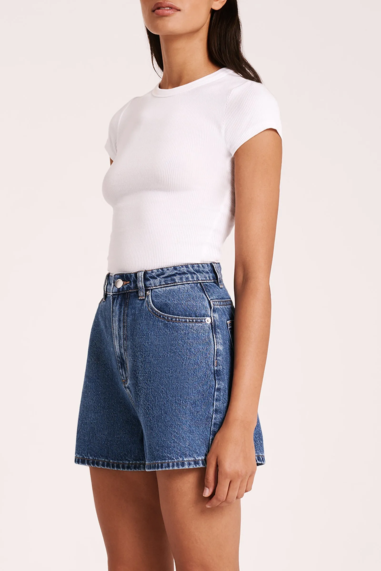 ORGANIC RIB SS TEE sold by Nude Lucy product image thumbnail 4