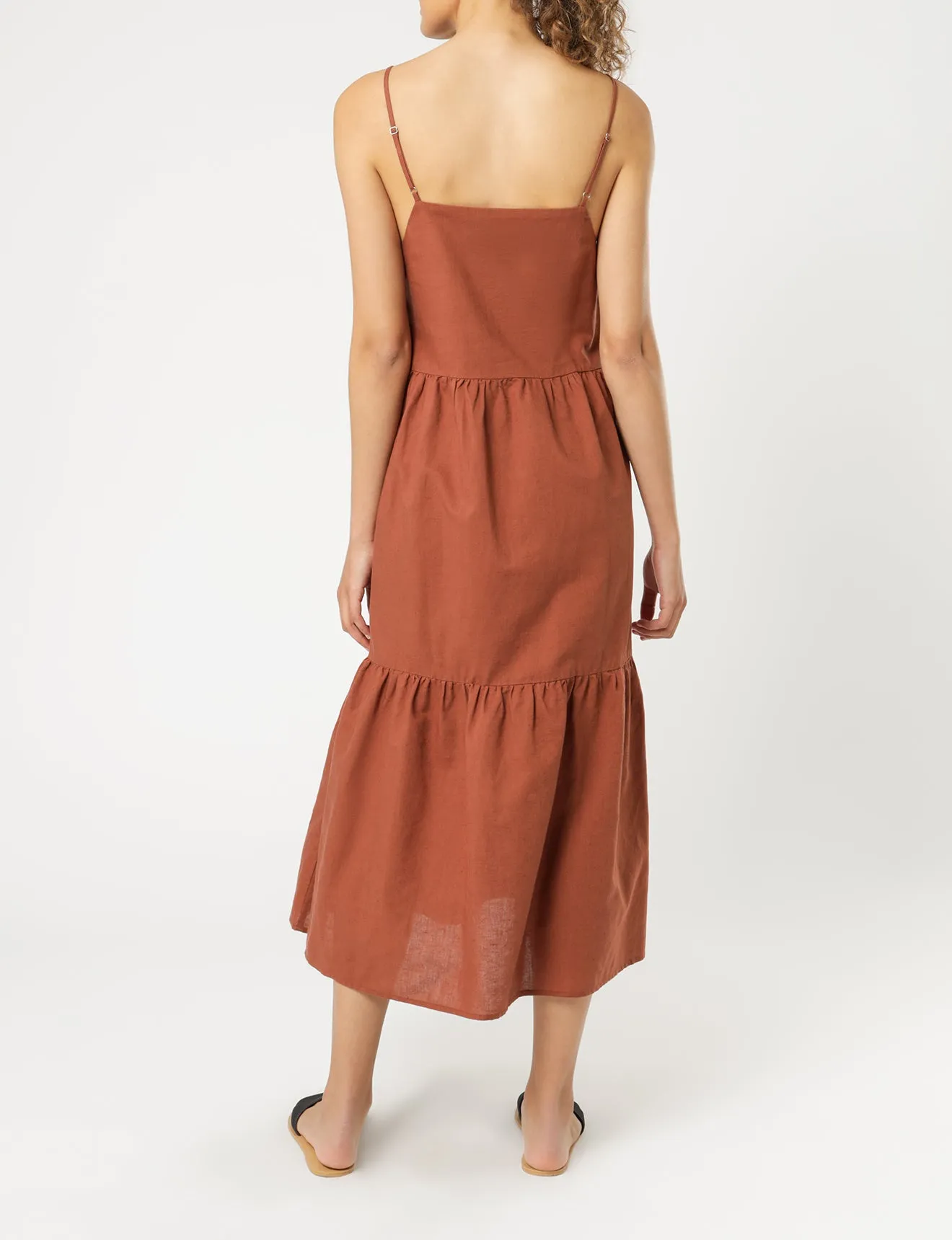 MILES LINEN MIDI DRESS sold by Nude Lucy product image thumbnail 3