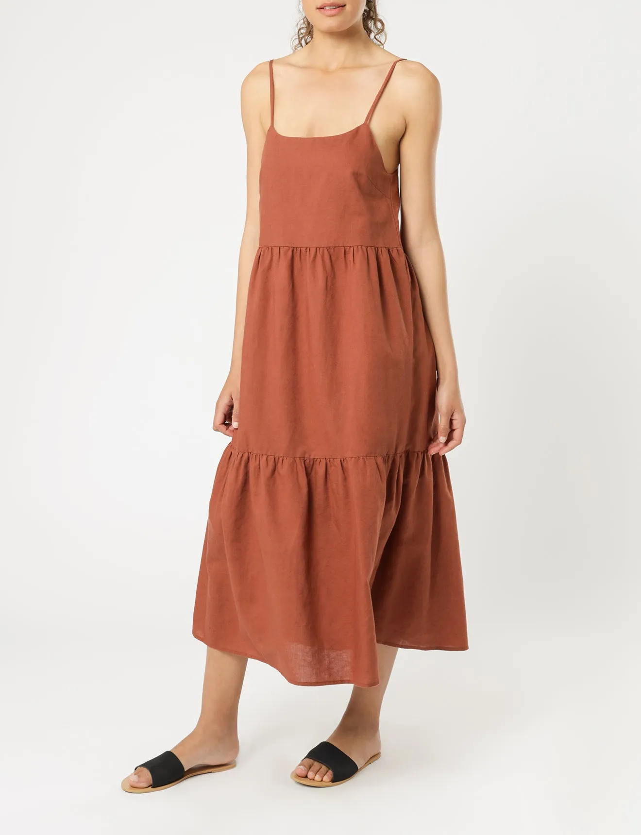 MILES LINEN MIDI DRESS sold by Nude Lucy product image thumbnail 2