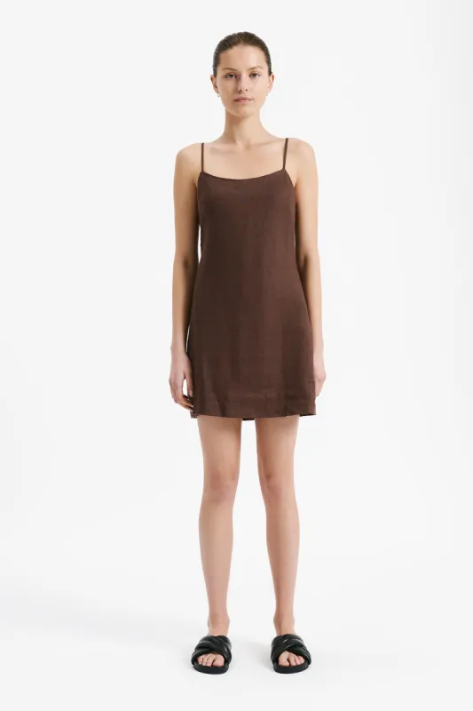 RYNN LINEN MINI DRESS sold by Nude Lucy