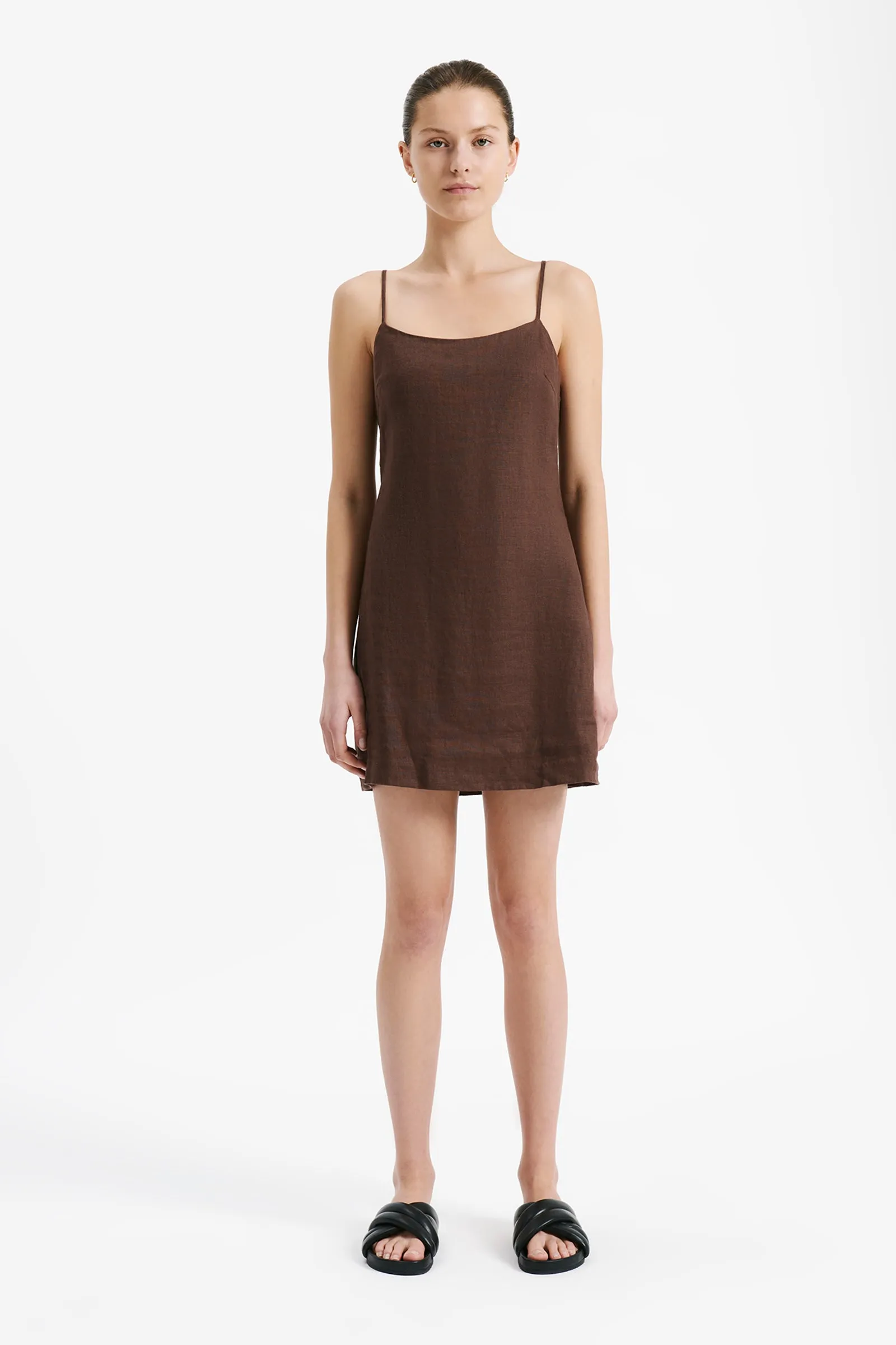 RYNN LINEN MINI DRESS sold by Nude Lucy