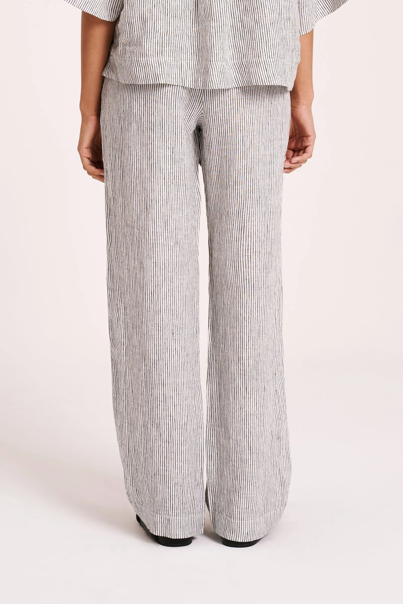 LOUNGE STRIPE LINEN PANT sold by Nude Lucy product image thumbnail 4