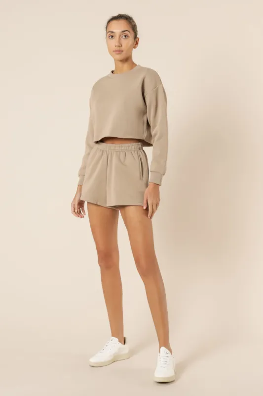 CARTER CLASSIC CROP SWEAT sold by Nude Lucy