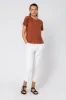 NUDE LUCY EMBROIDERED SLOGAN TEE sold by Nude Lucy