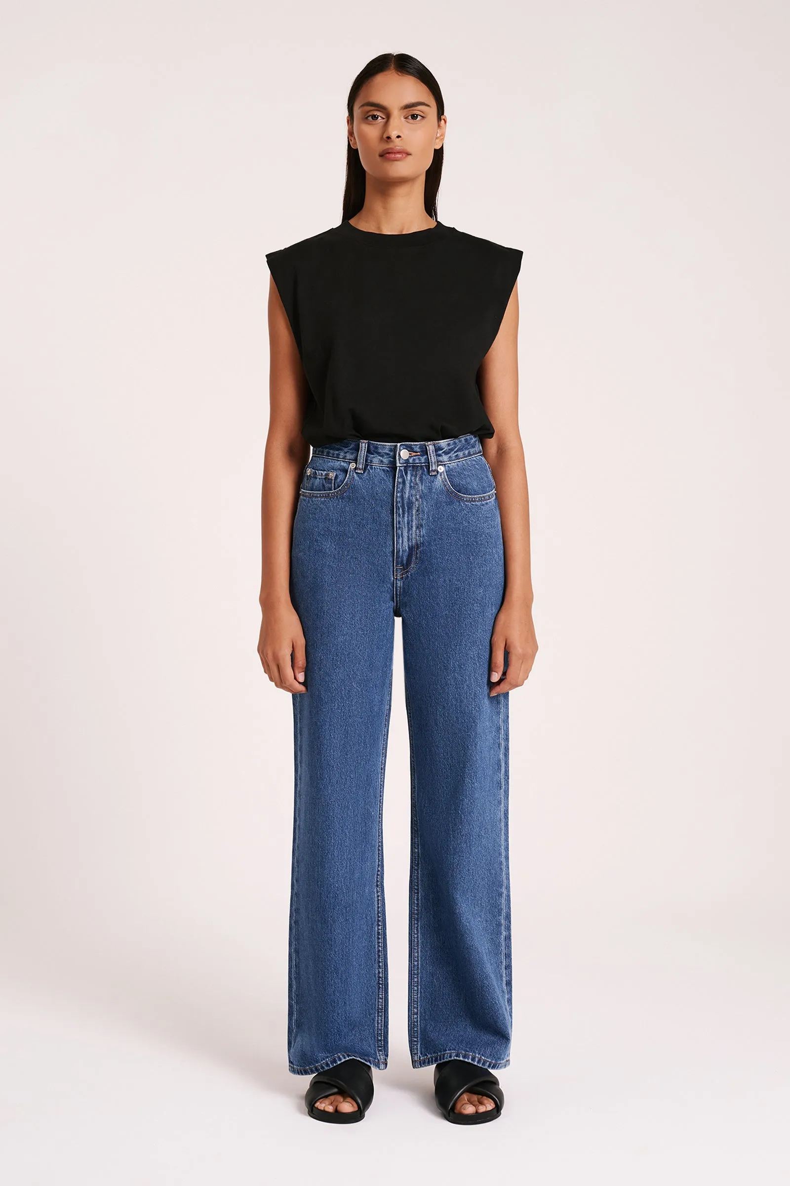 ORGANIC RELAXED LEG JEAN sold by Nude Lucy