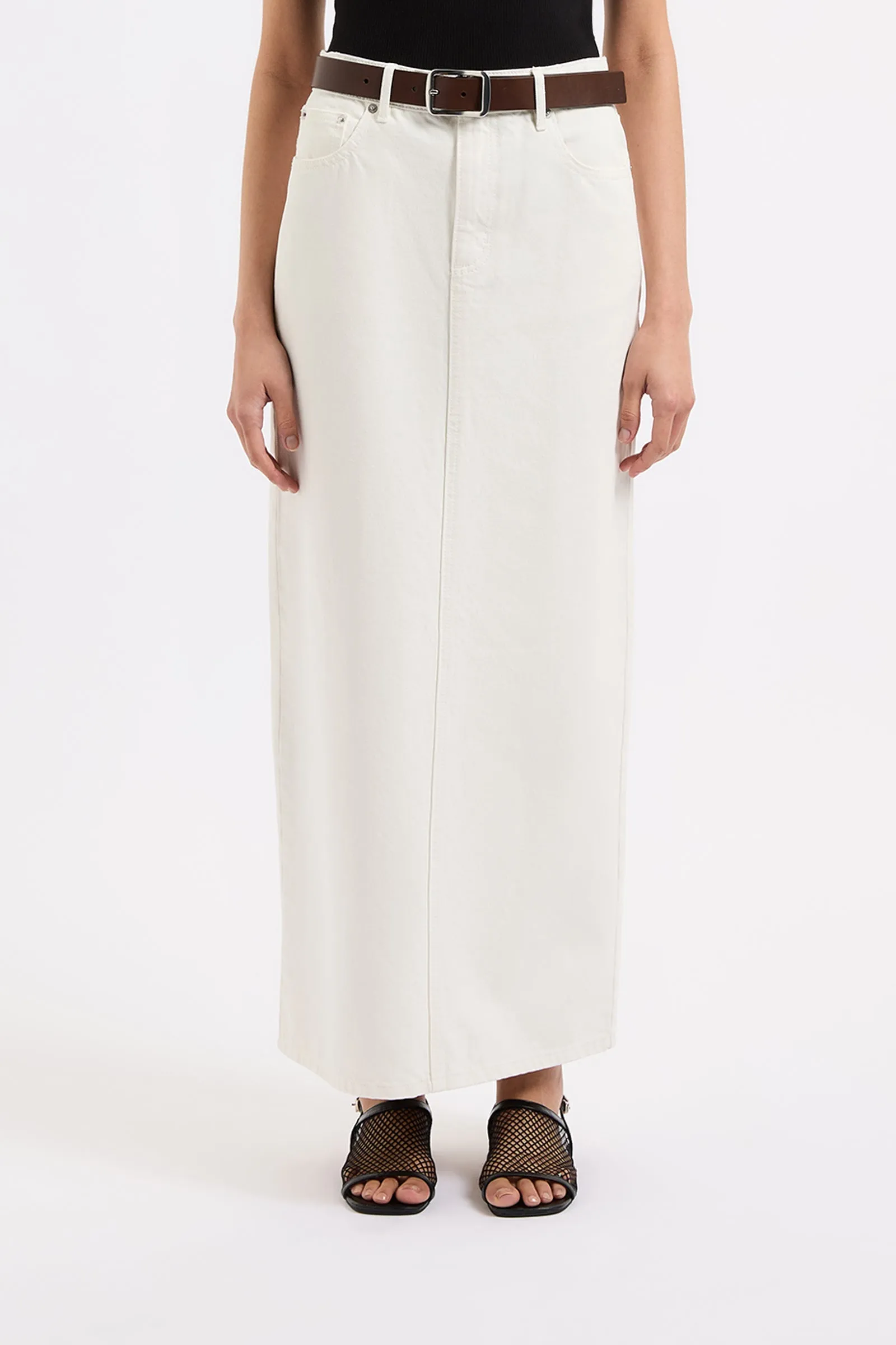 ORGANIC DENIM MAXI SKIRT sold by Nude Lucy product image thumbnail 2