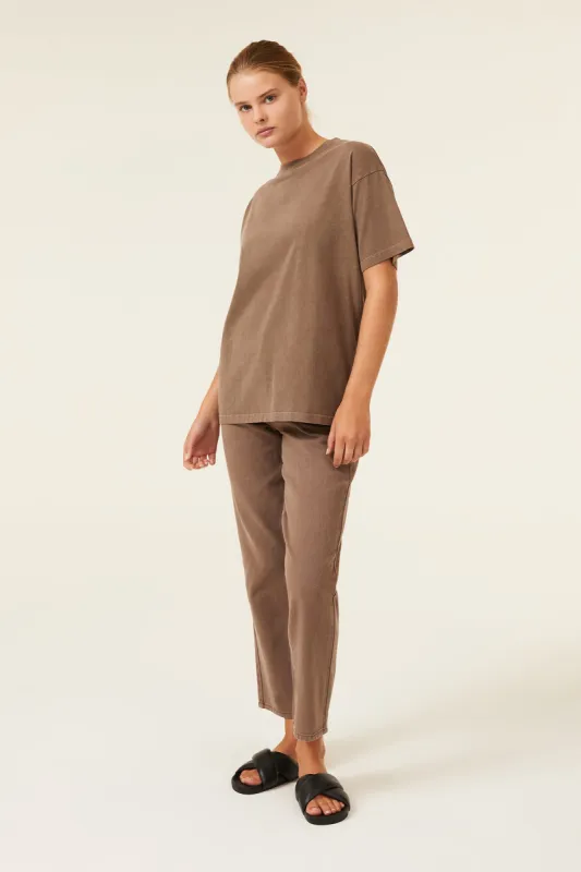 FRANKIE ORGANIC WASHED BF TEE sold by Nude Lucy