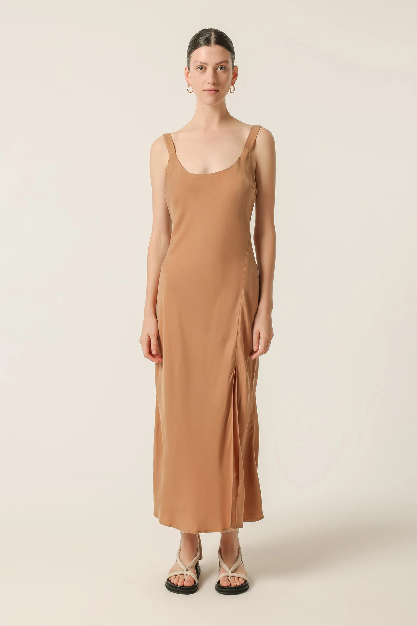 HARLOW CUPRO SLIP DRESS sold by Nude Lucy