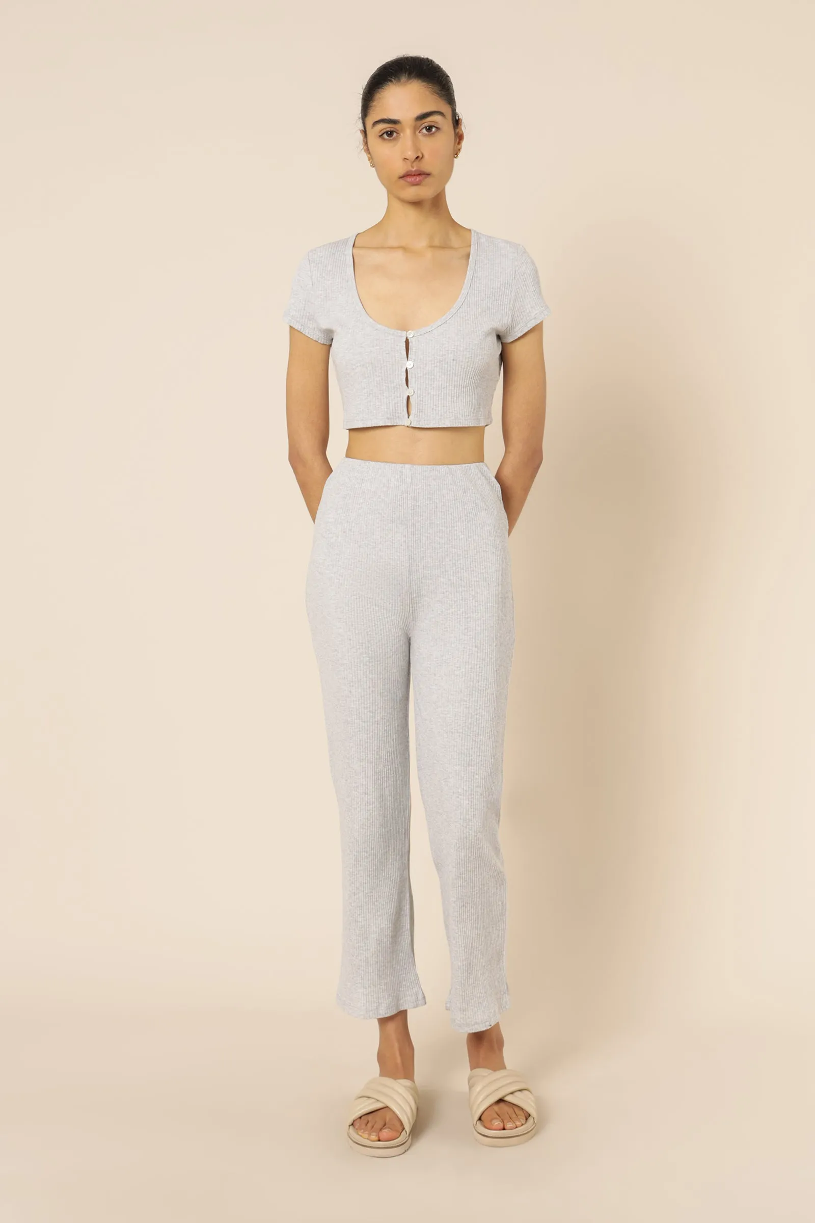 NUDE RIBBED LOUNGE CULOTTE sold by Nude Lucy