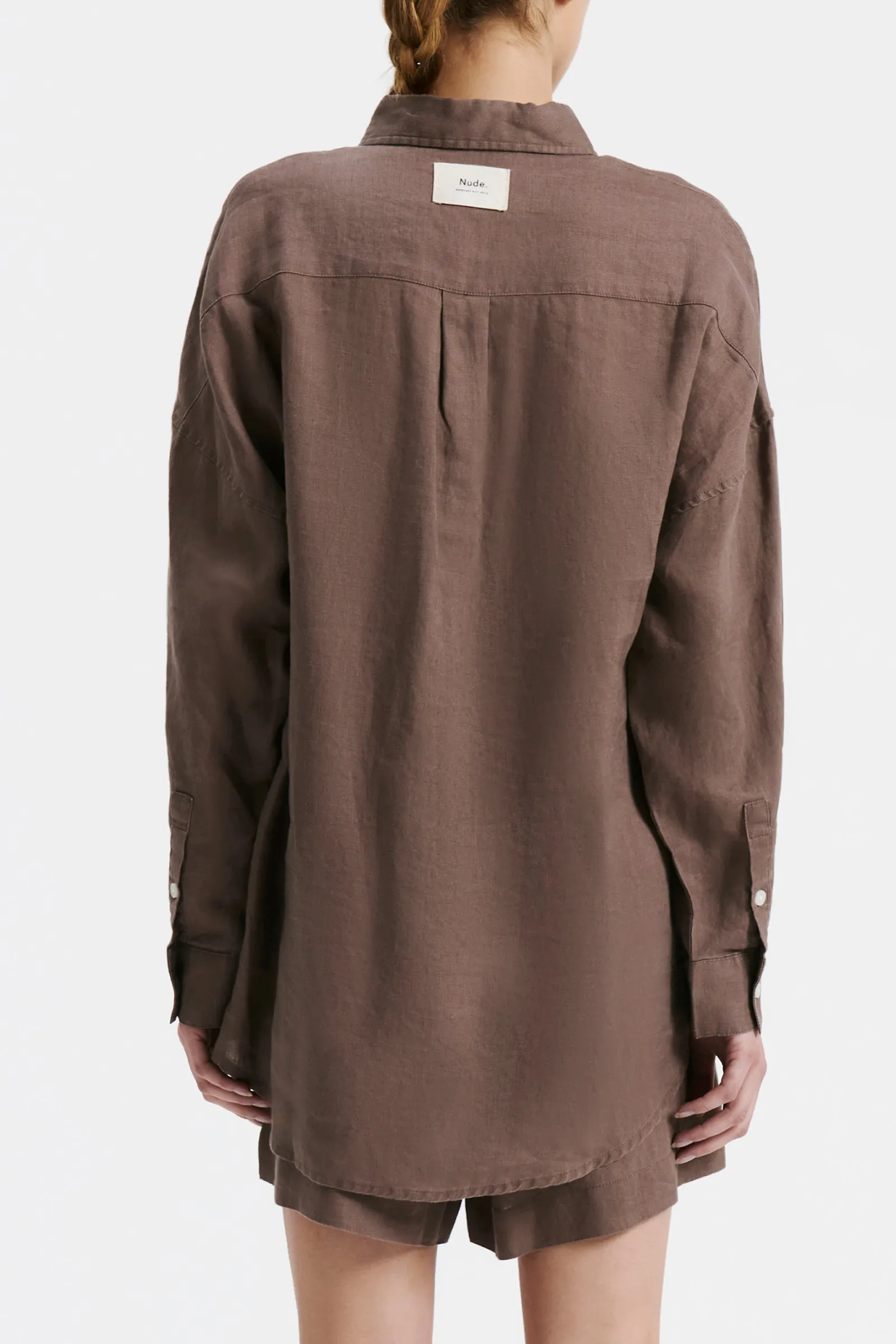 LOUNGE HERITAGE LINEN SHIRT sold by Nude Lucy product image thumbnail 5