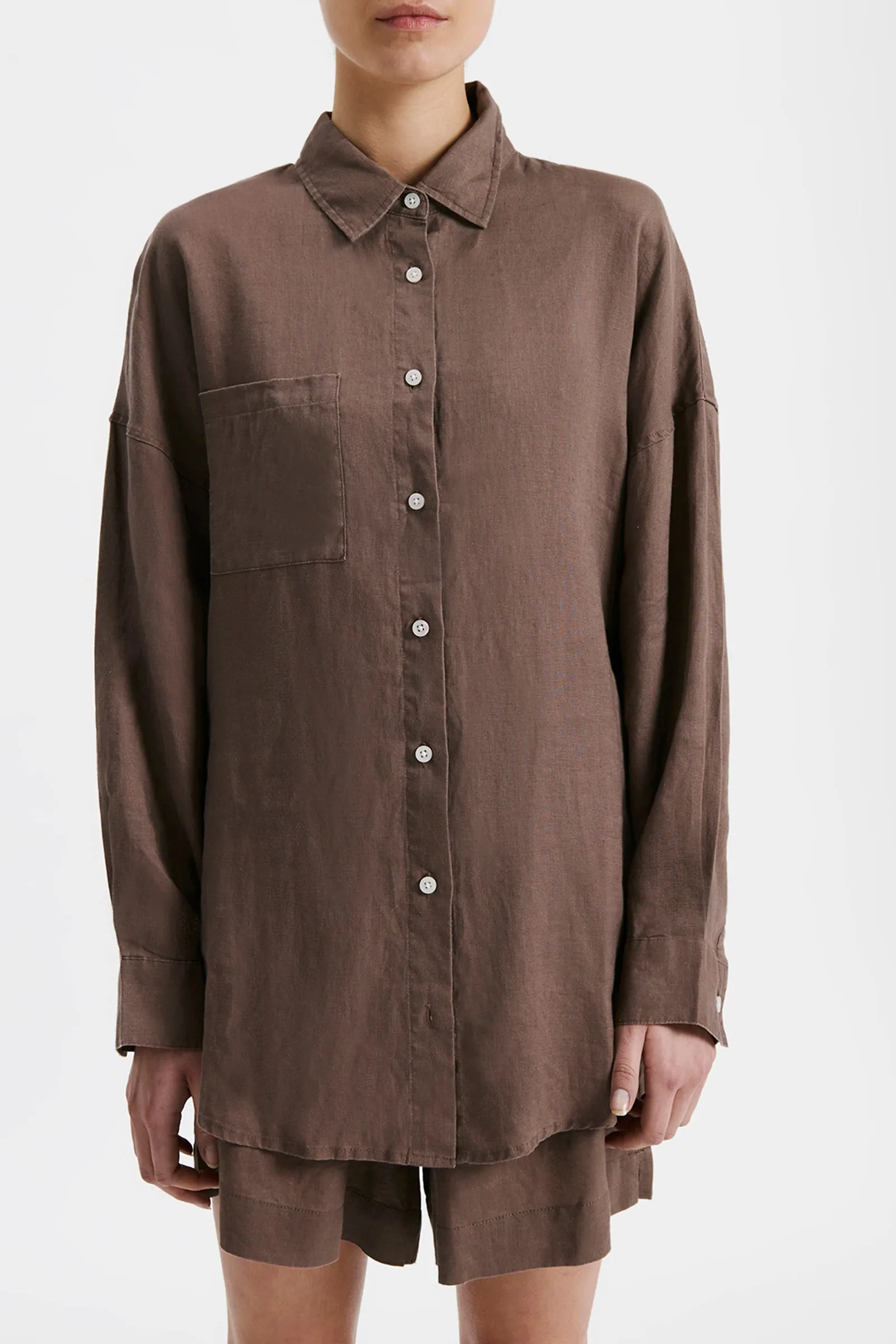 LOUNGE HERITAGE LINEN SHIRT sold by Nude Lucy product image thumbnail 2