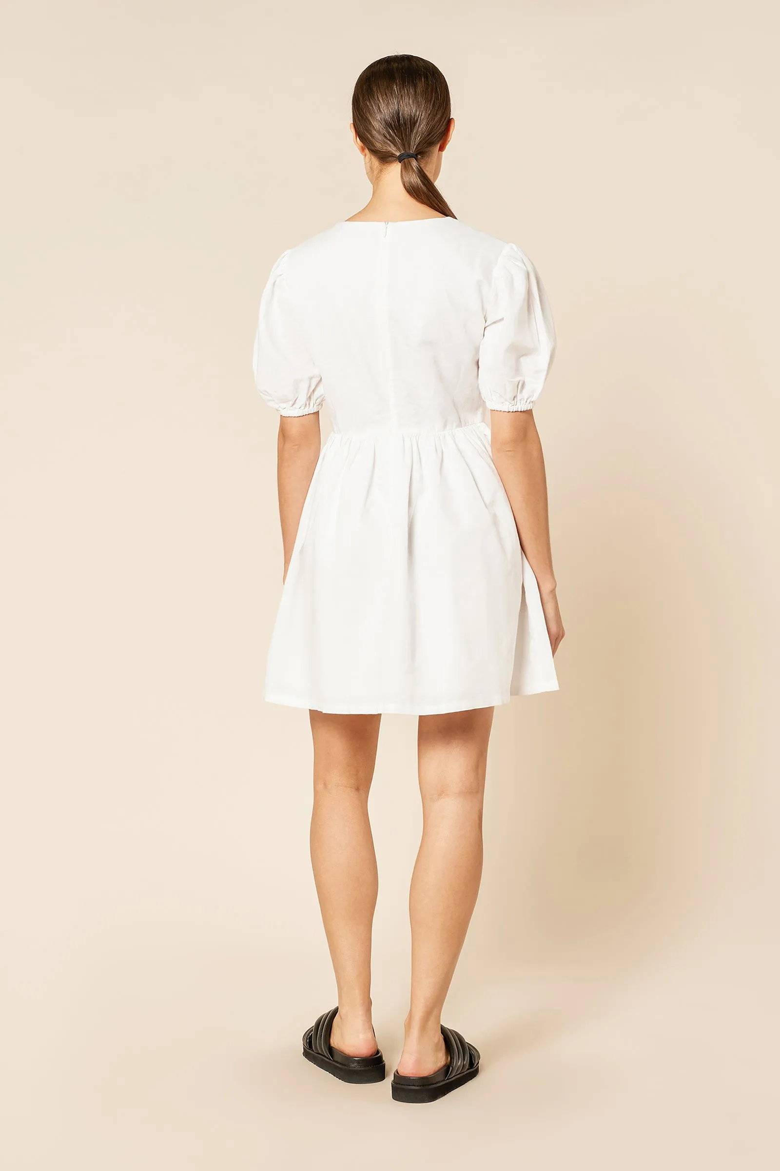 NIMA LINEN MINI DRESS sold by Nude Lucy product image thumbnail 3