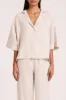 LOUNGE LINEN SHIRT sold by Nude Lucy
